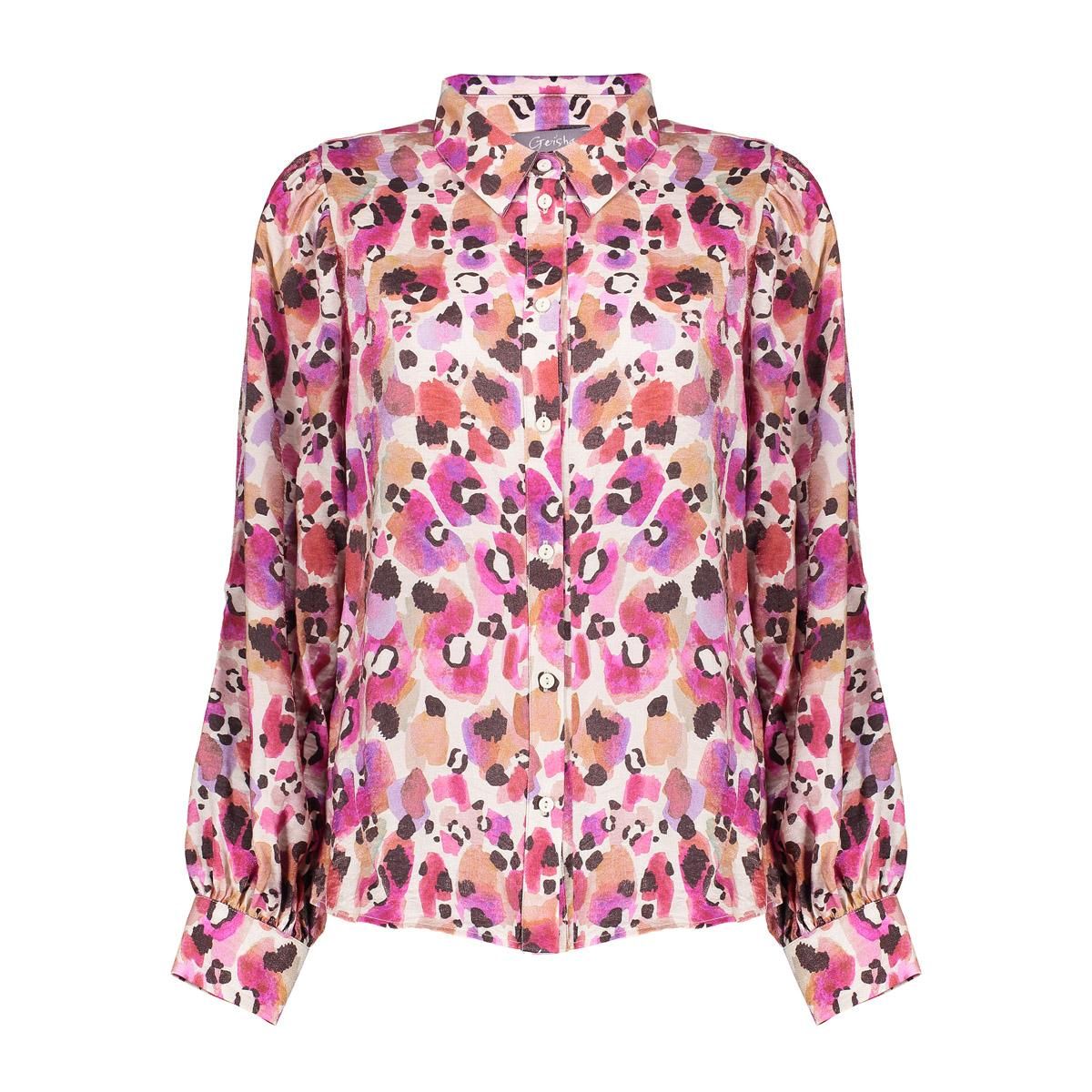 Geisha Blouse animal 420 pink/off white 2900158418048