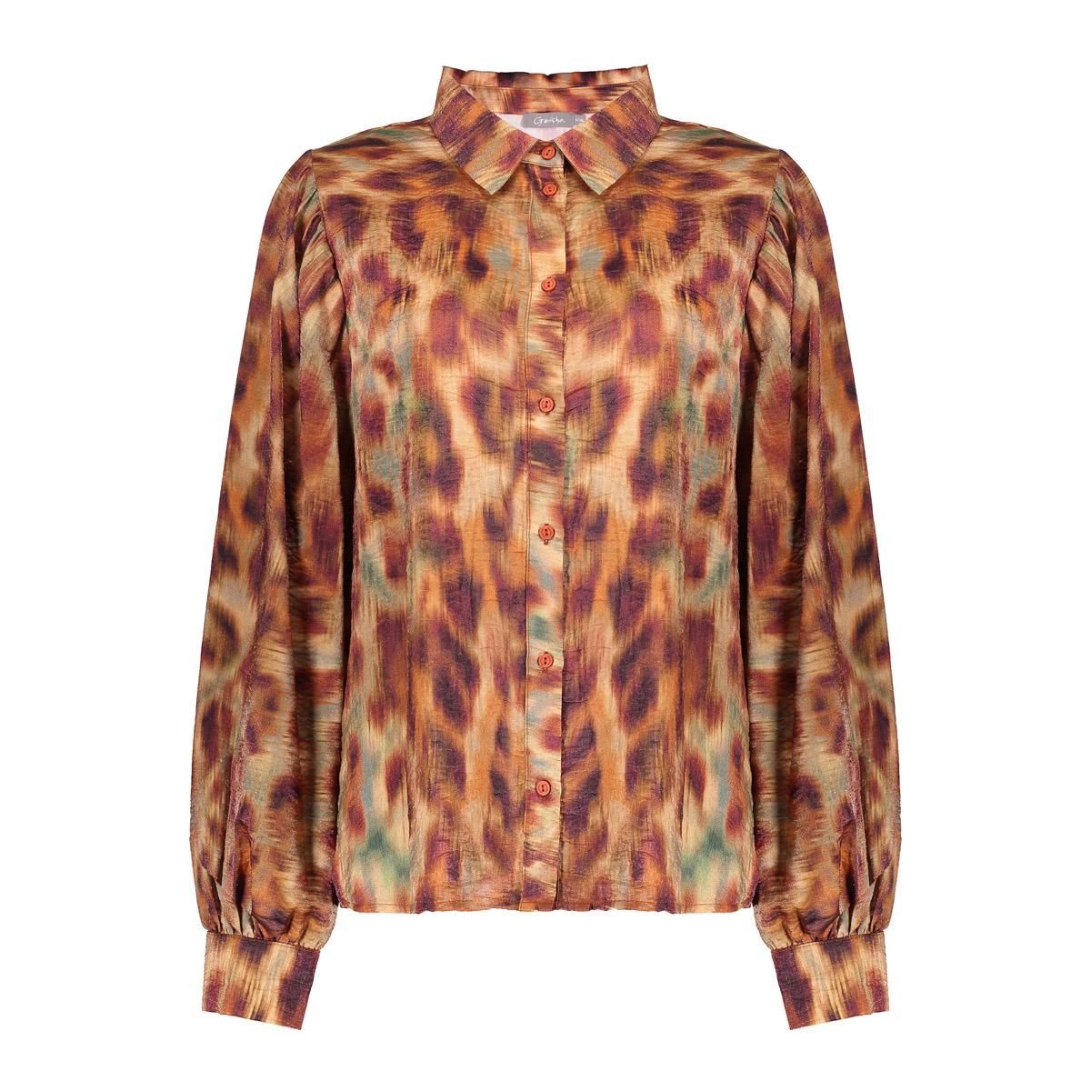 Geisha Blouse print 775 brown/orange 2900158419038