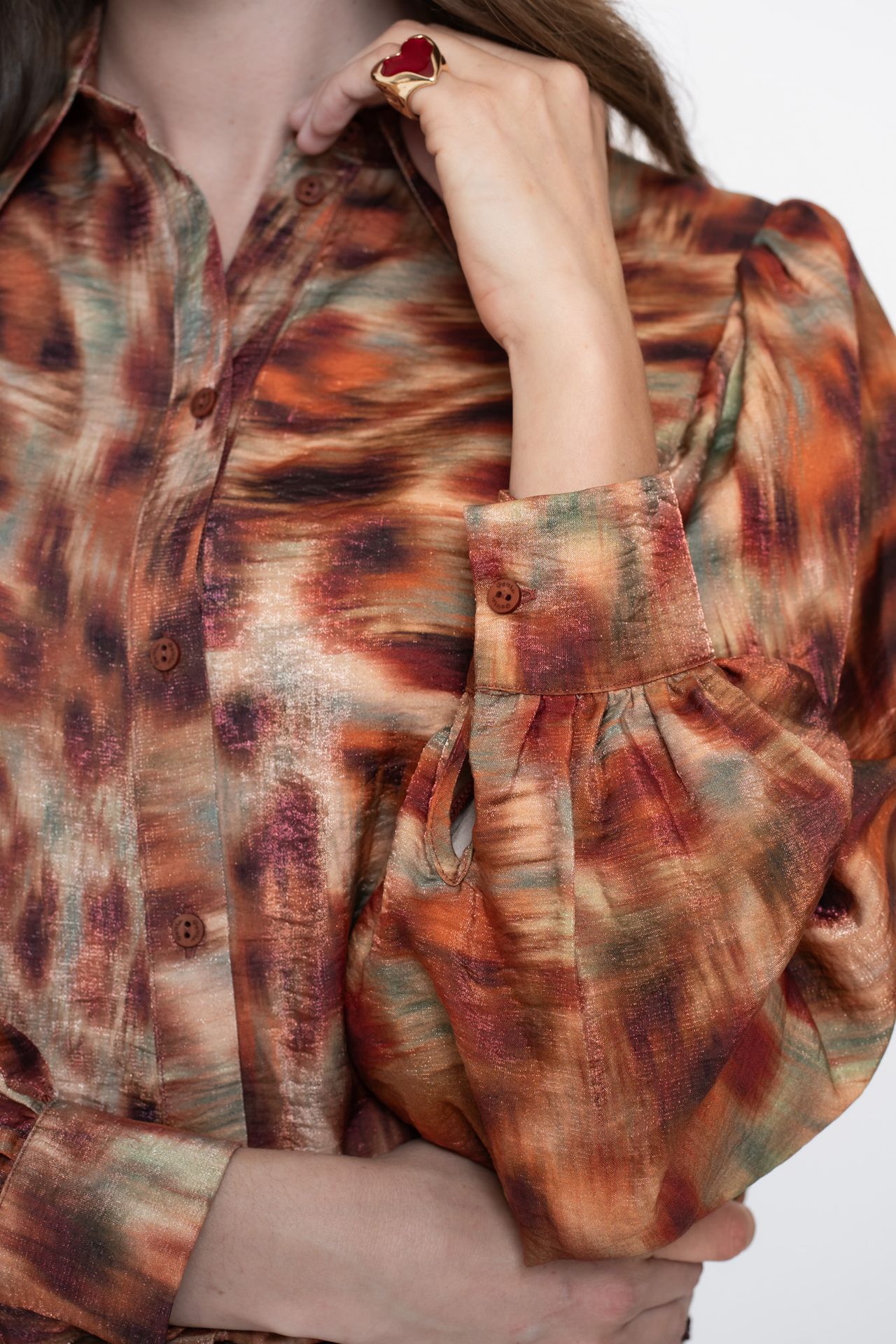 Geisha Blouse print 775 brown/orange 2900158419038