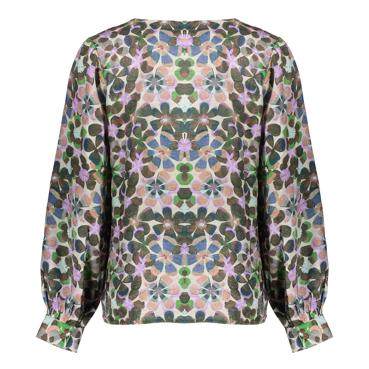 geisha Blouse flowers 300 lila/green 2900158420065 geisha Blouse flowers 300 lila/green 2900158420065