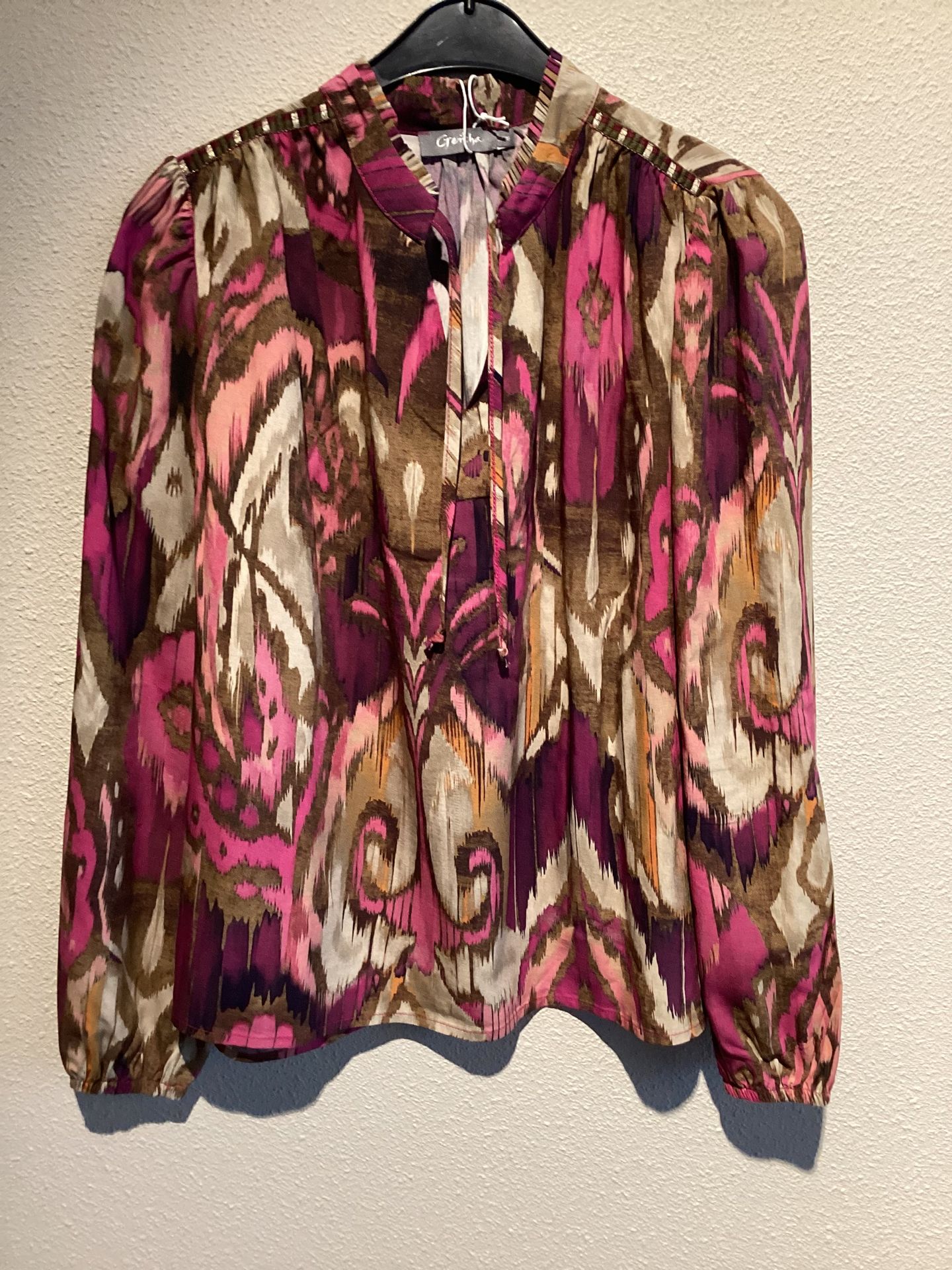 geisha Top print 735 camel/pink 2900158423035