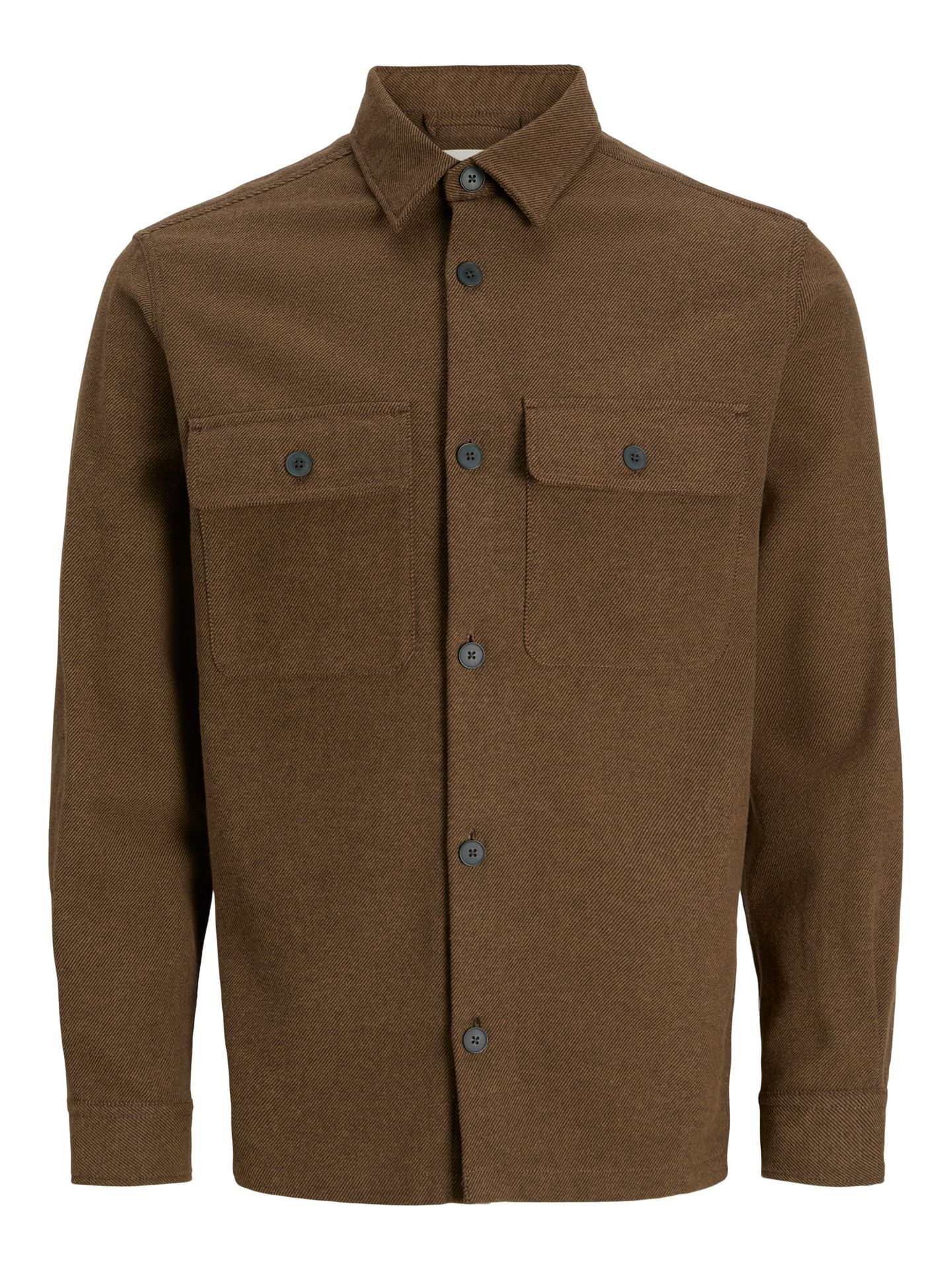 Jack & Jones JPRRAYLE MELANGE SOLID L/S OVERSHIR Malt Ball 00114209-EKA26011400003033