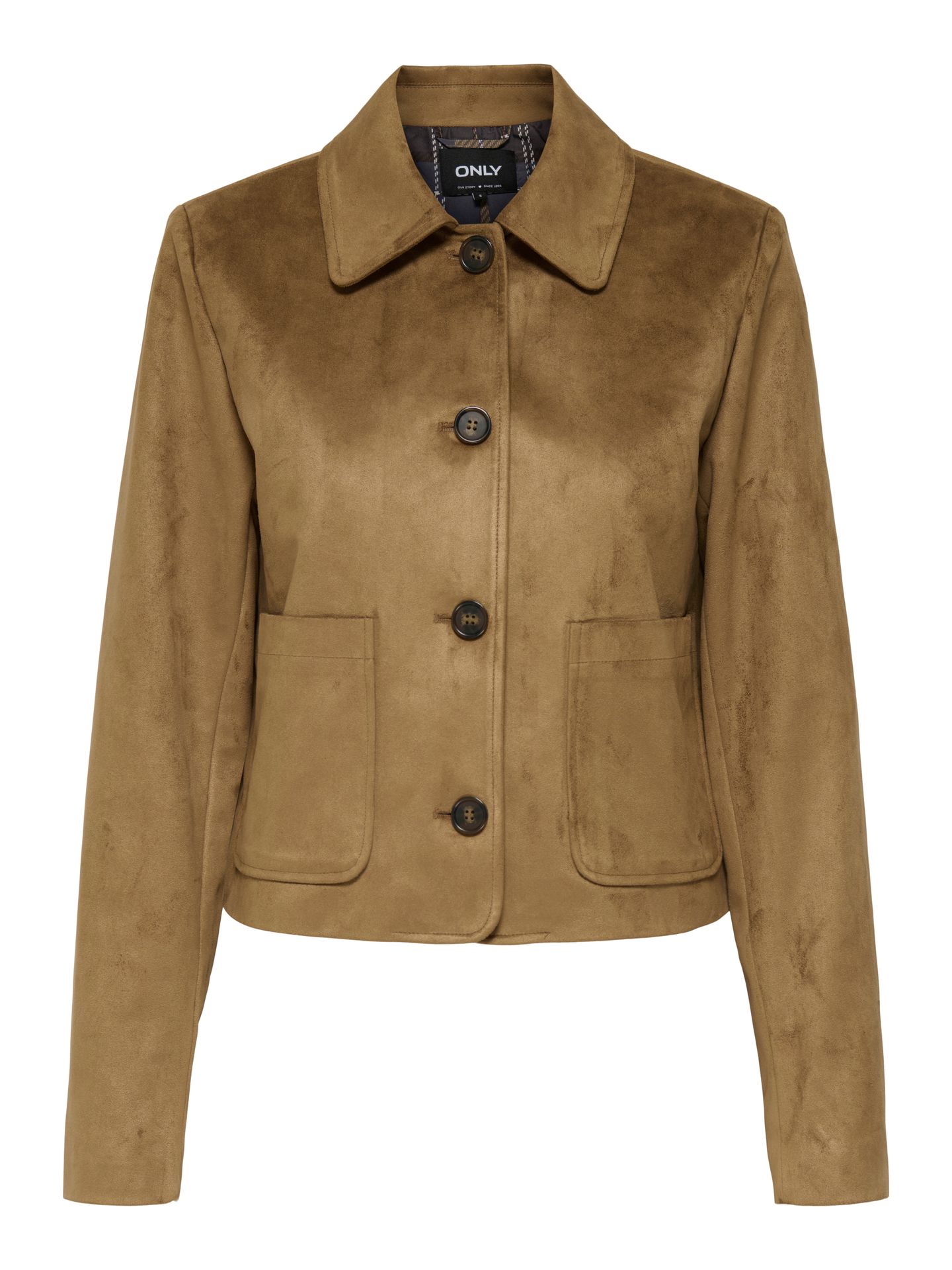 Only ONLTULIP LIFE FAUX SUEDE JACKET OTW Cognac 00114210-EKA26011400001091