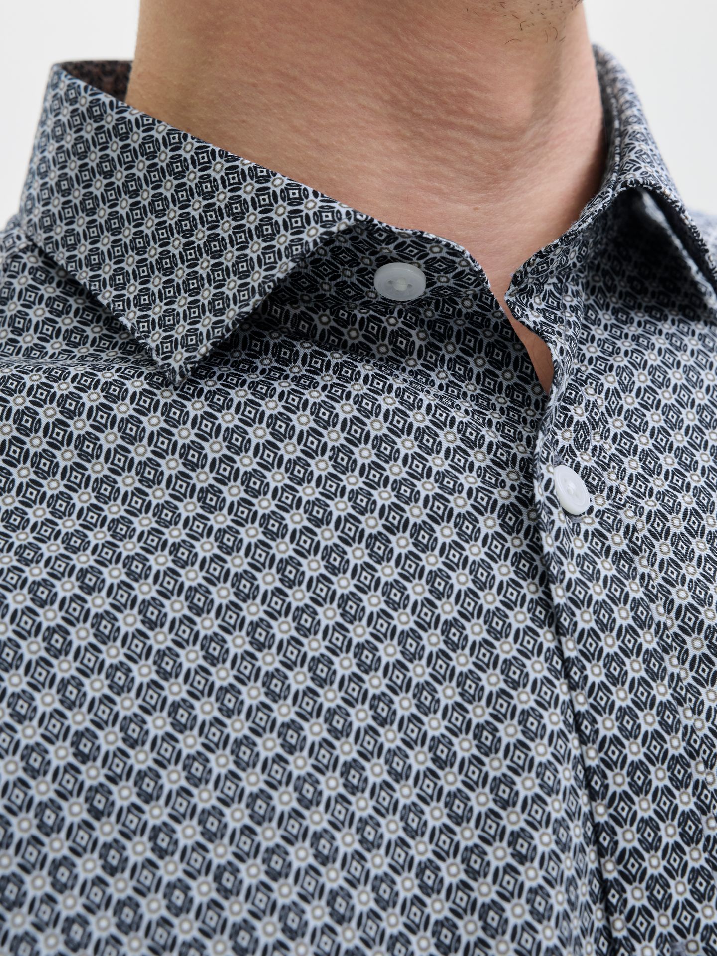 Jack & Jones JPRBLABLACKPOOL STRETCH AOP LS SHIR Navy Blazer 2900158442029