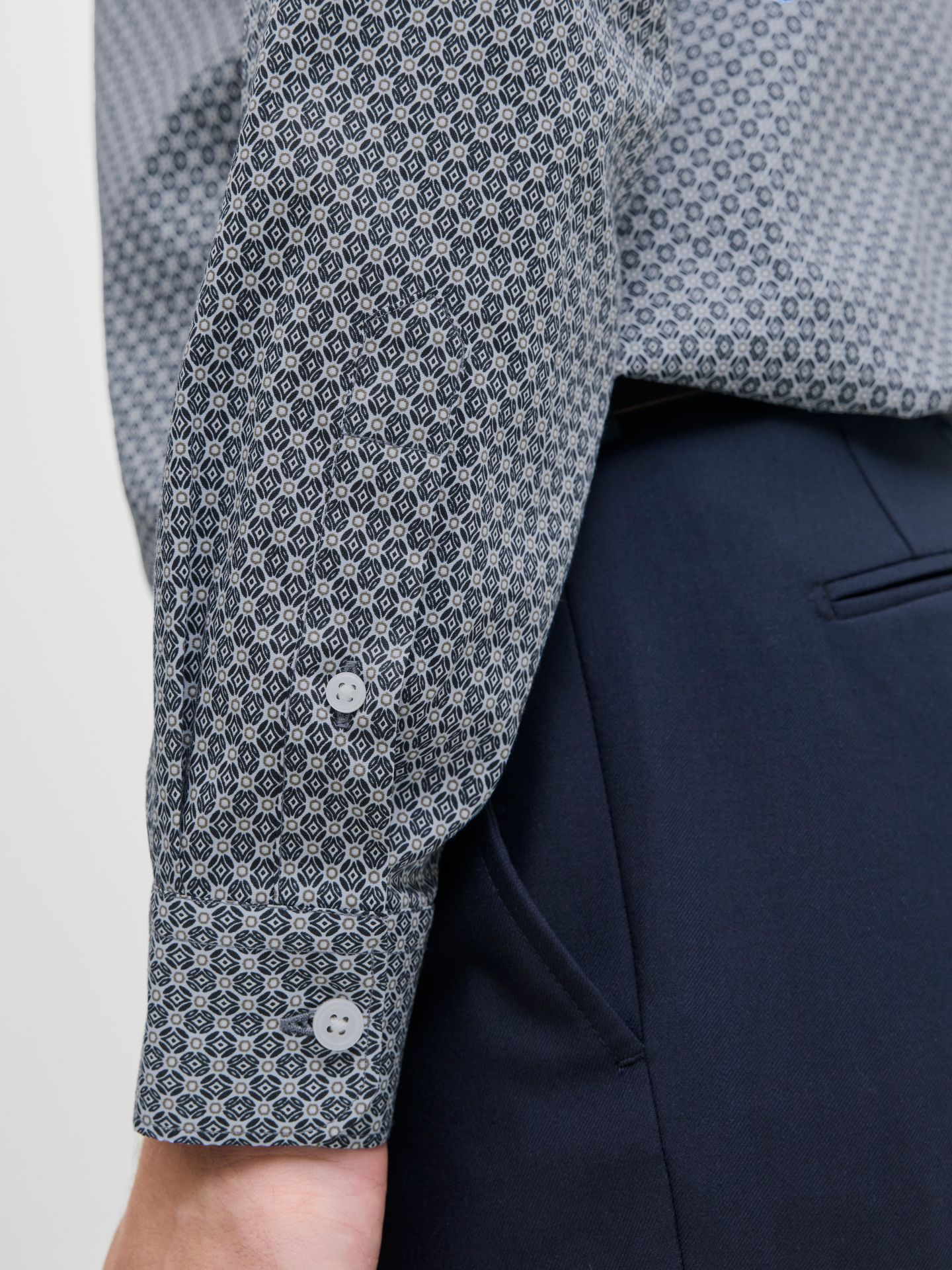 Jack & Jones JPRBLABLACKPOOL STRETCH AOP LS SHIR Navy Blazer 2900158442029