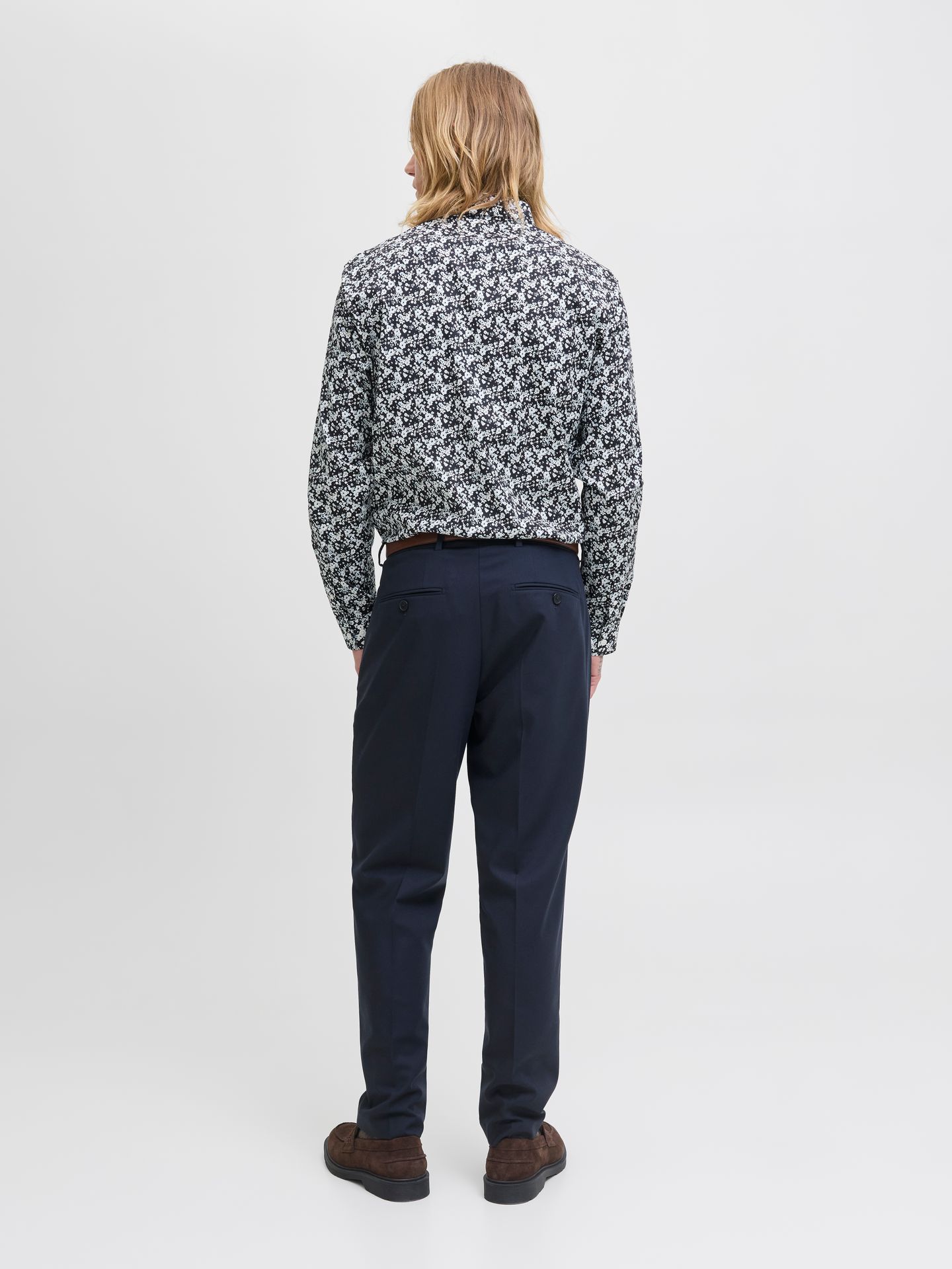 Jack & Jones JPRBLABLACKPOOL STRETCH AOP LS SHIR Night Sky 2900158444016