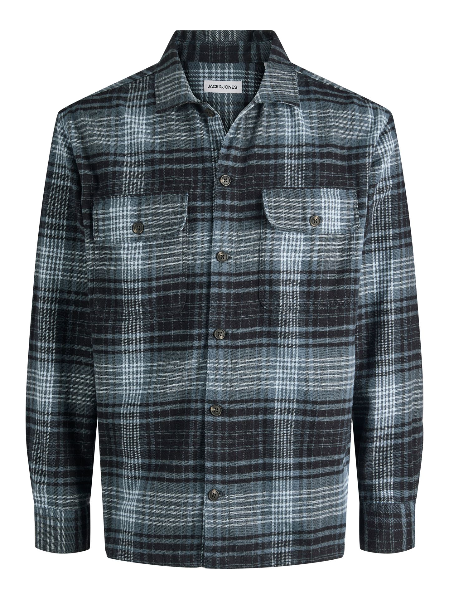 Jack & Jones JJECHARGE OVERSHIRT LS NOOS Stormy Weather 00114214-EKA26011400002577