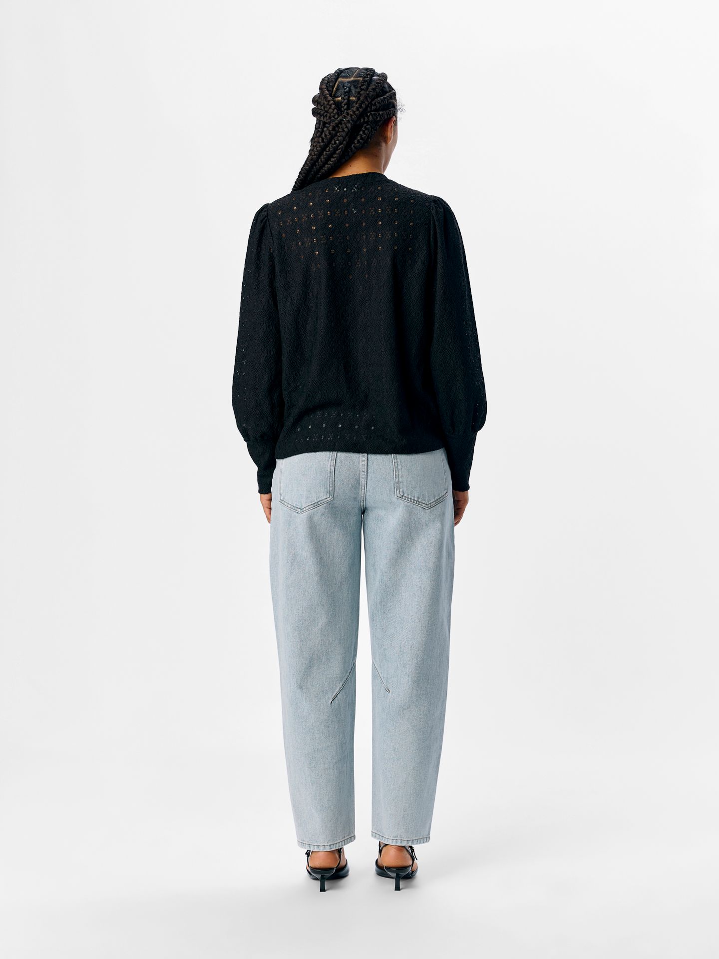 Object OBJLAILA L/S RE TOP NOOS Black 2900158473054