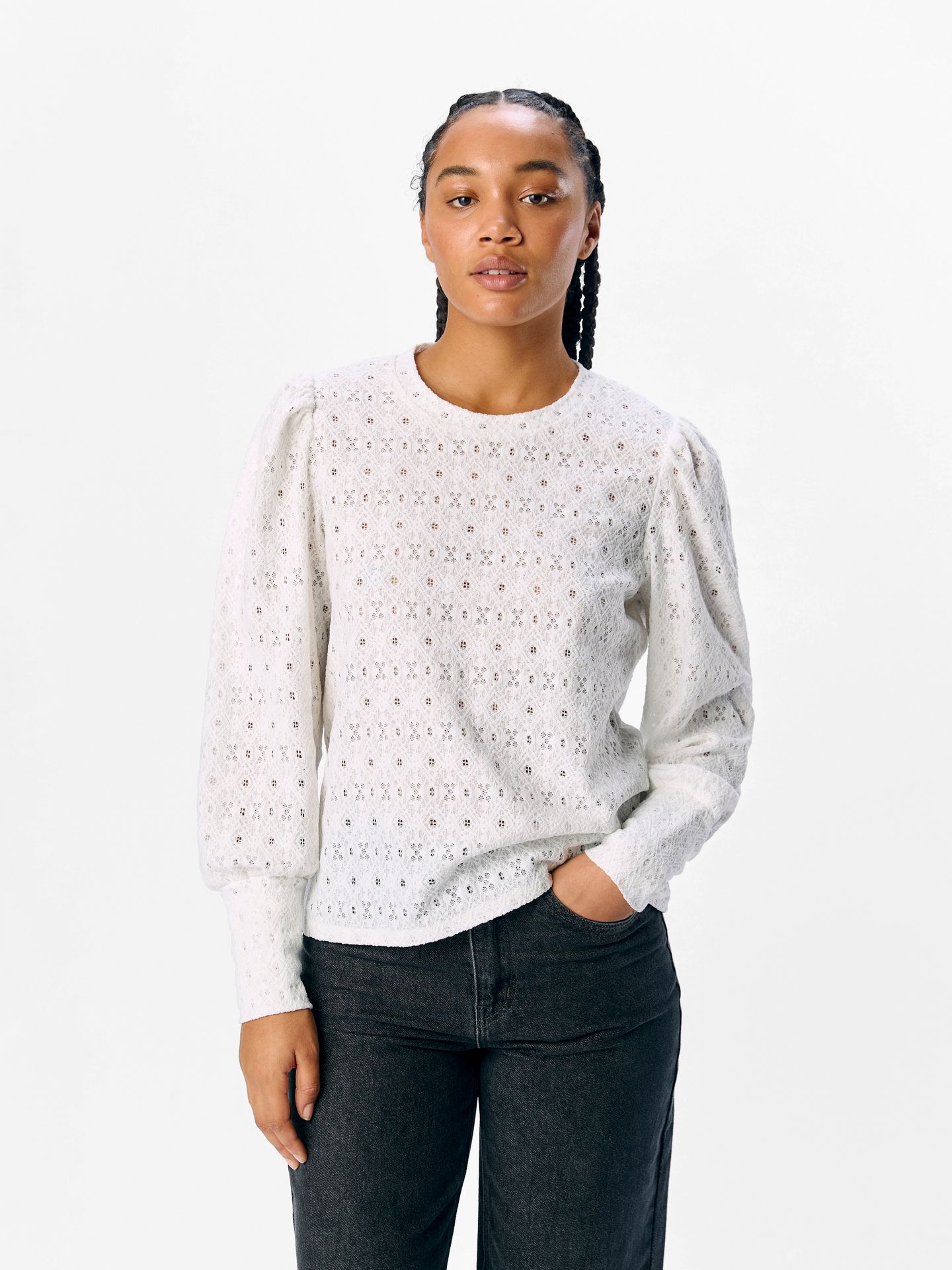 Object OBJLAILA L/S RE TOP NOOS Cloud Dancer 2900158465035 Object OBJLAILA L/S RE TOP NOOS Cloud Dancer 2900158465035