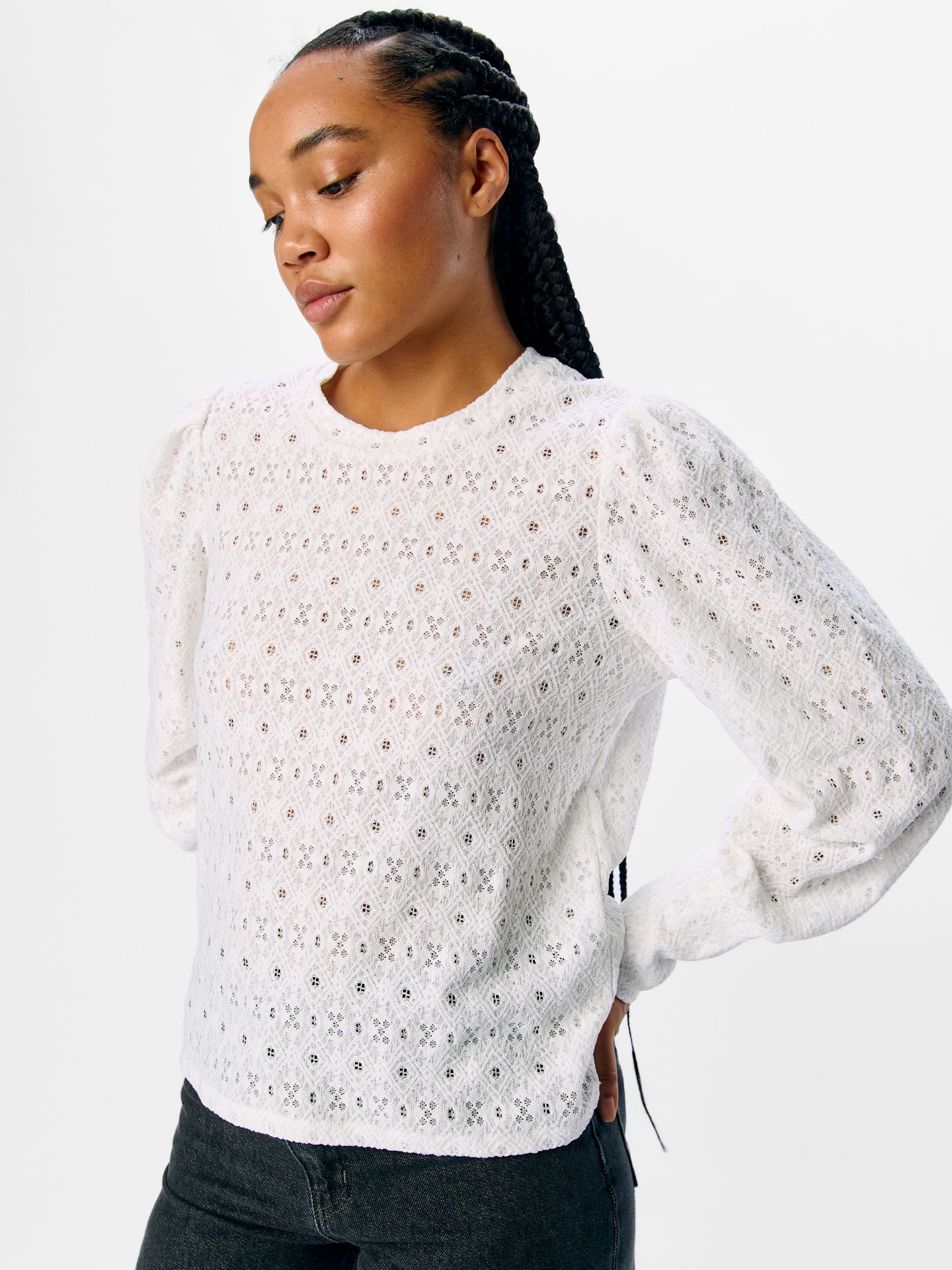 Object OBJLAILA L/S RE TOP NOOS Cloud Dancer 2900158465035 Object OBJLAILA L/S RE TOP NOOS Cloud Dancer 2900158465035