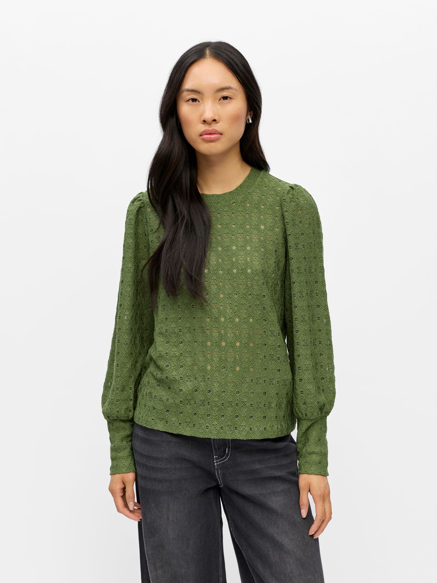 Object OBJLAILA L/S RE TOP NOOS Bronze Green 2900167978021