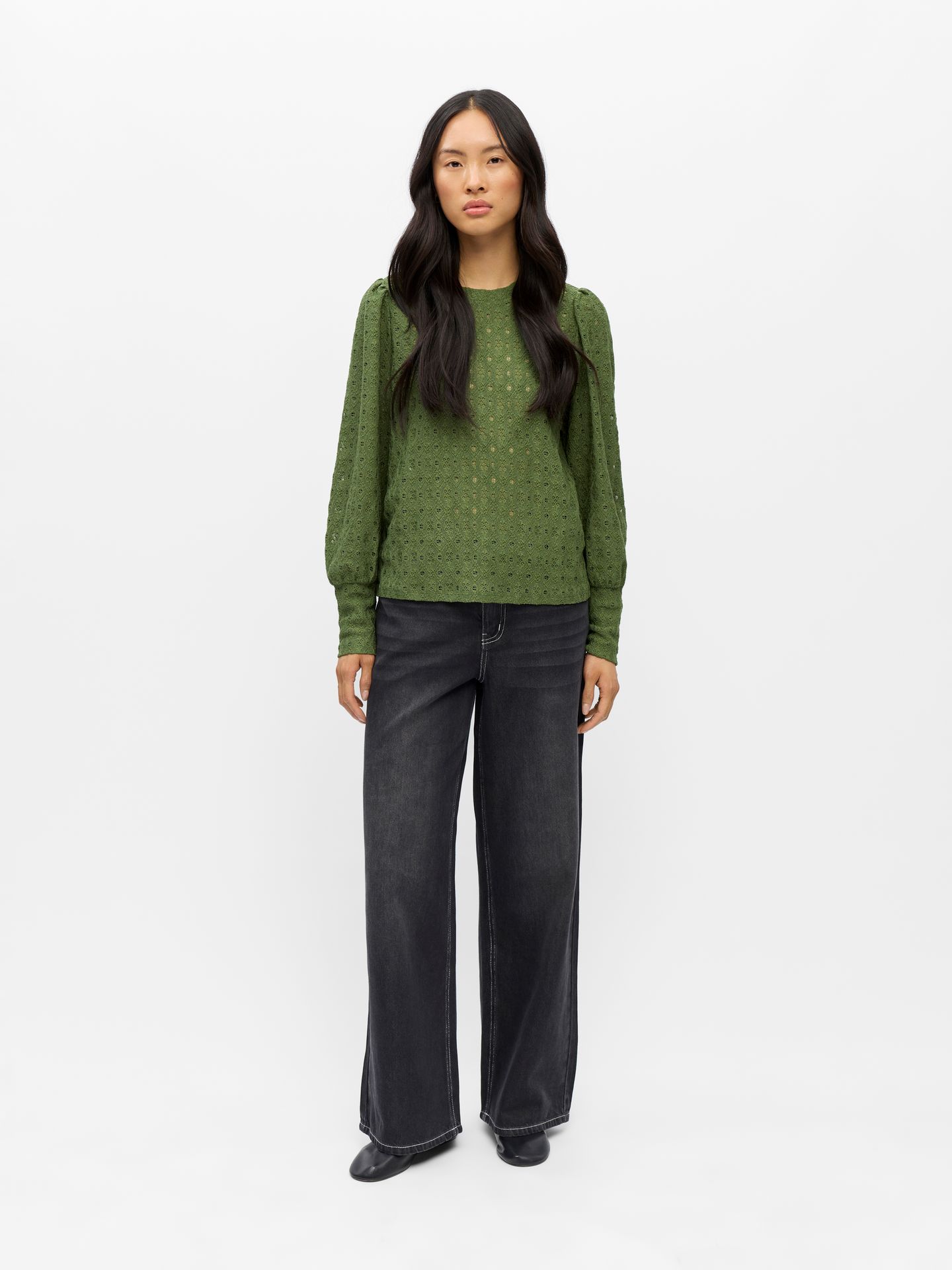 Object OBJLAILA L/S RE TOP NOOS Bronze Green 2900167978021