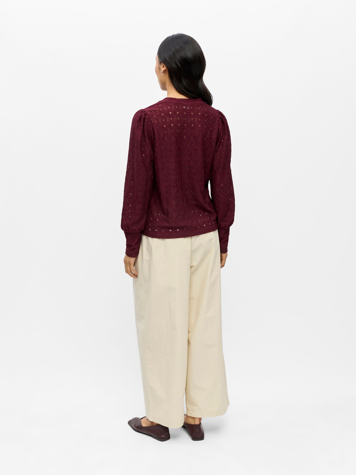 Object OBJLAILA L/S RE TOP NOOS Windsor Wine 2900167974030
