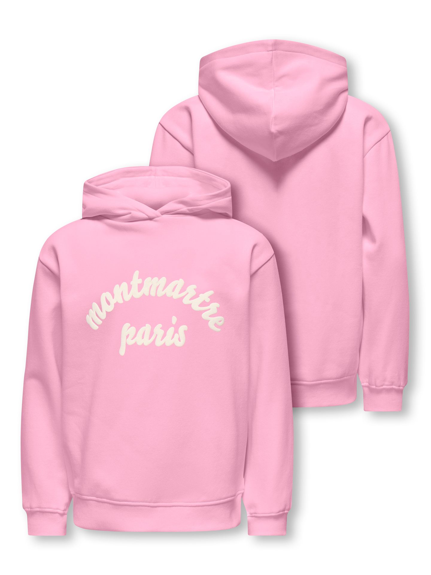 Only KOGHOLLYLIFE L/S PRINTED HOODIE SWT Sea Pink/Paris 00114218-EKA26011400003039