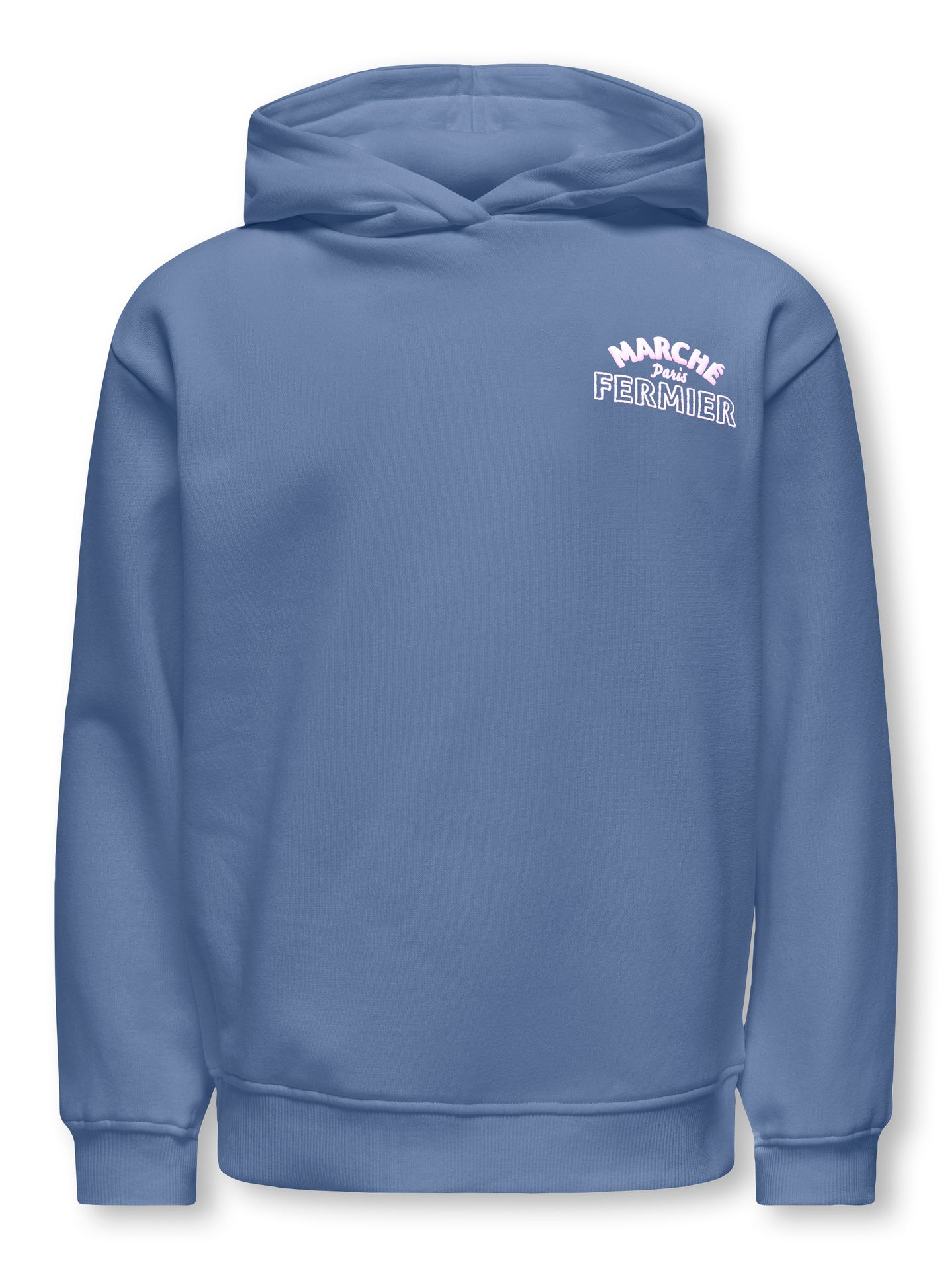 Only KOGHOLLYLIFE L/S PRINTED HOODIE SWT Vintage Indigo/Marche 00114218-EKA26011400003040