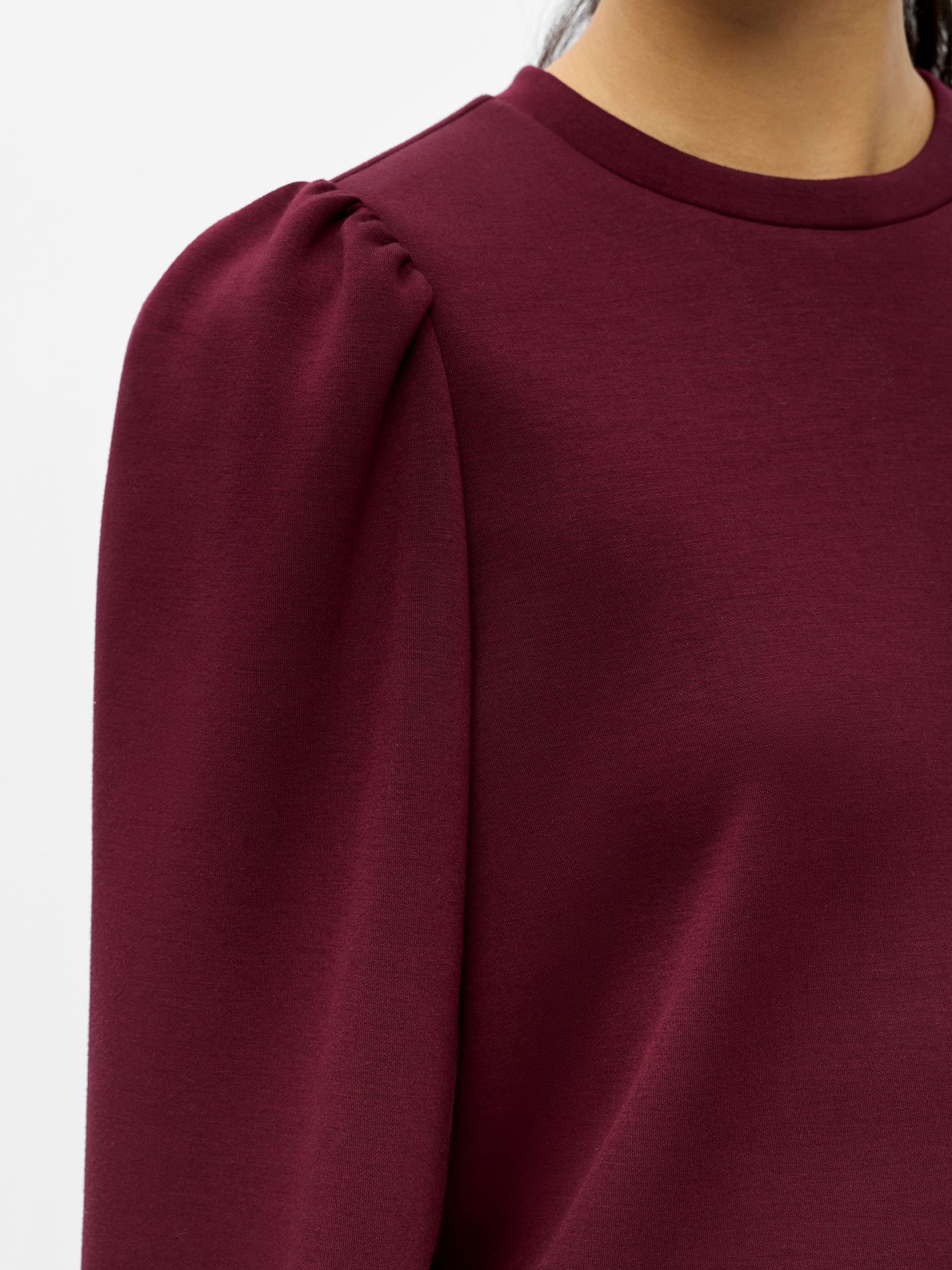 Object OBJANDREA RE L/S O-NECK TOP NOOS Windsor Wine 2900169052019