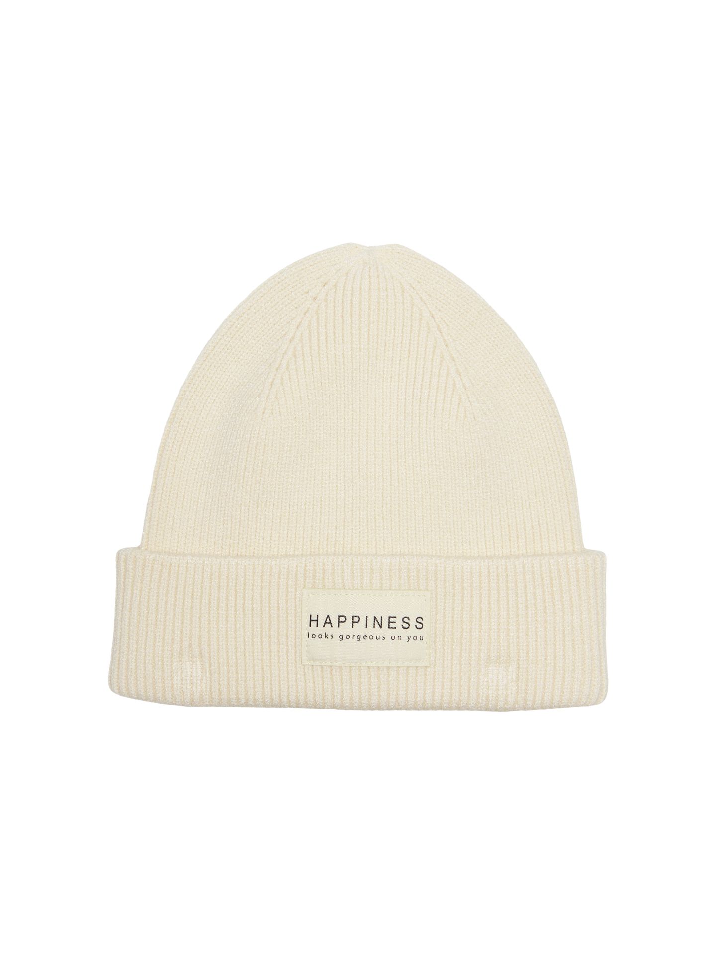 Only KOGALPHA LIFE PATCH RIB BEANIE ACC Cloud Dancer 00114223-EKA26011400000019