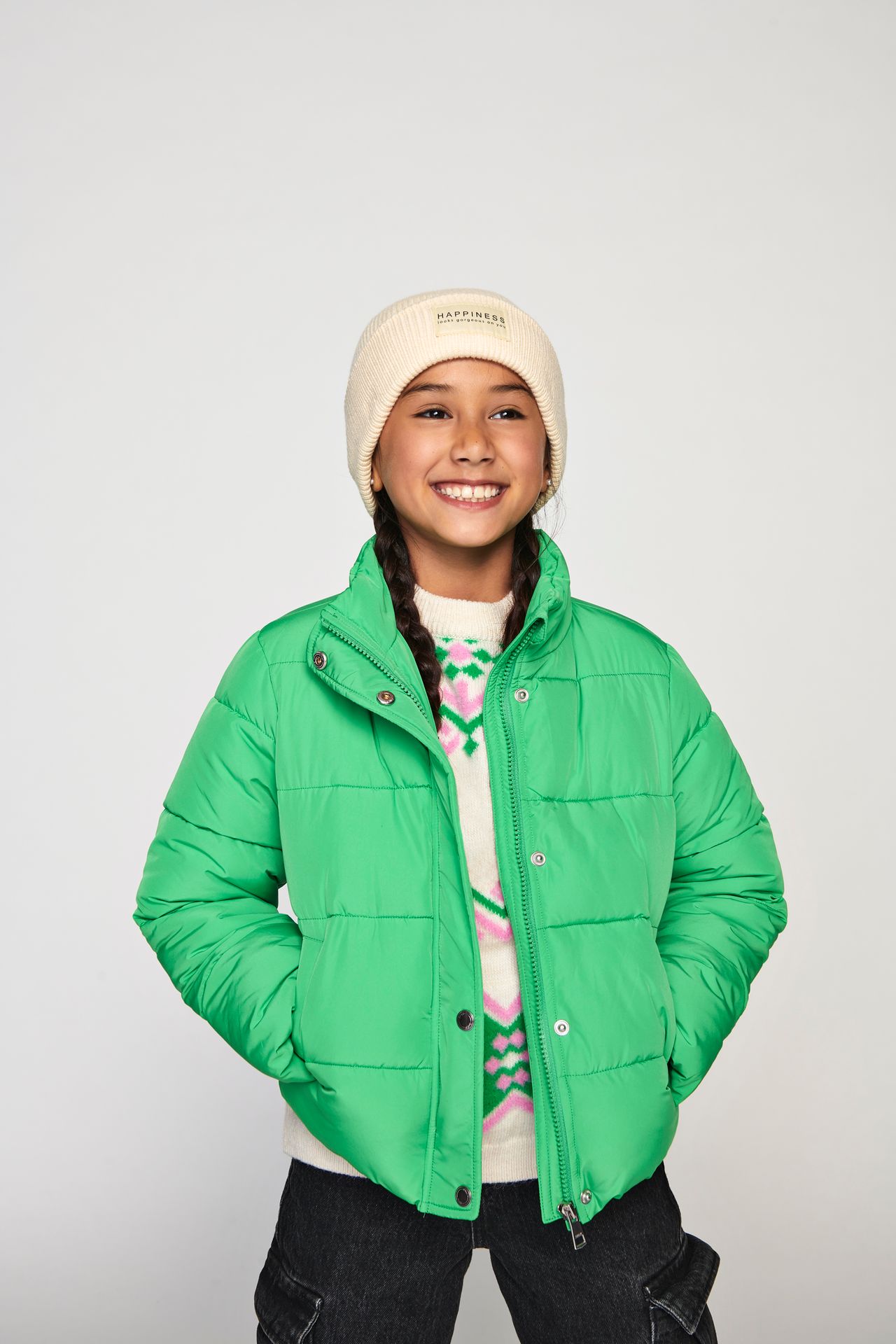 Only KOGALPHA LIFE PATCH RIB BEANIE ACC Cloud Dancer 2900158468012