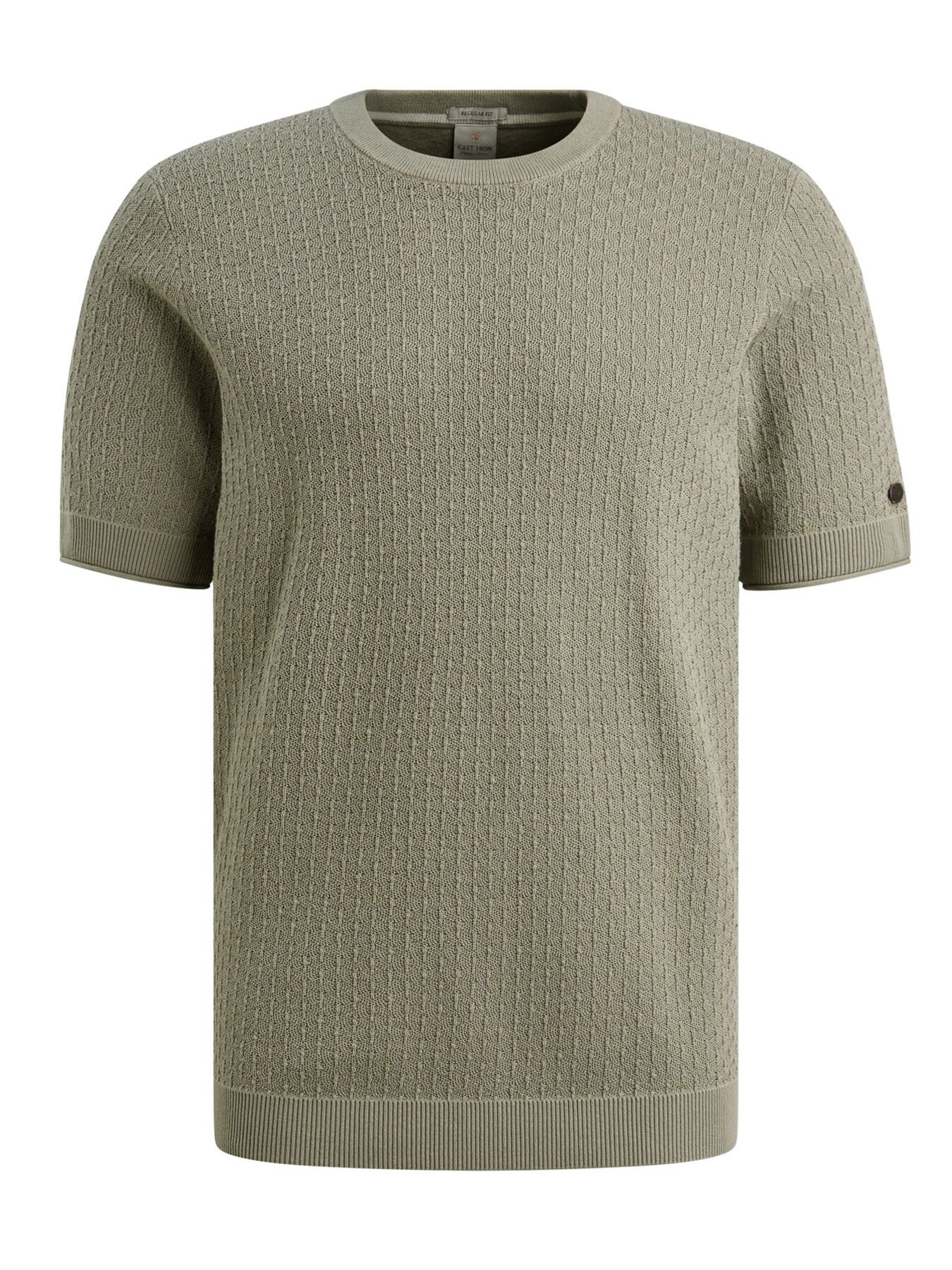 Cast Iron Short sleeve r-neck regular fit co Dried Sage 2900158474037