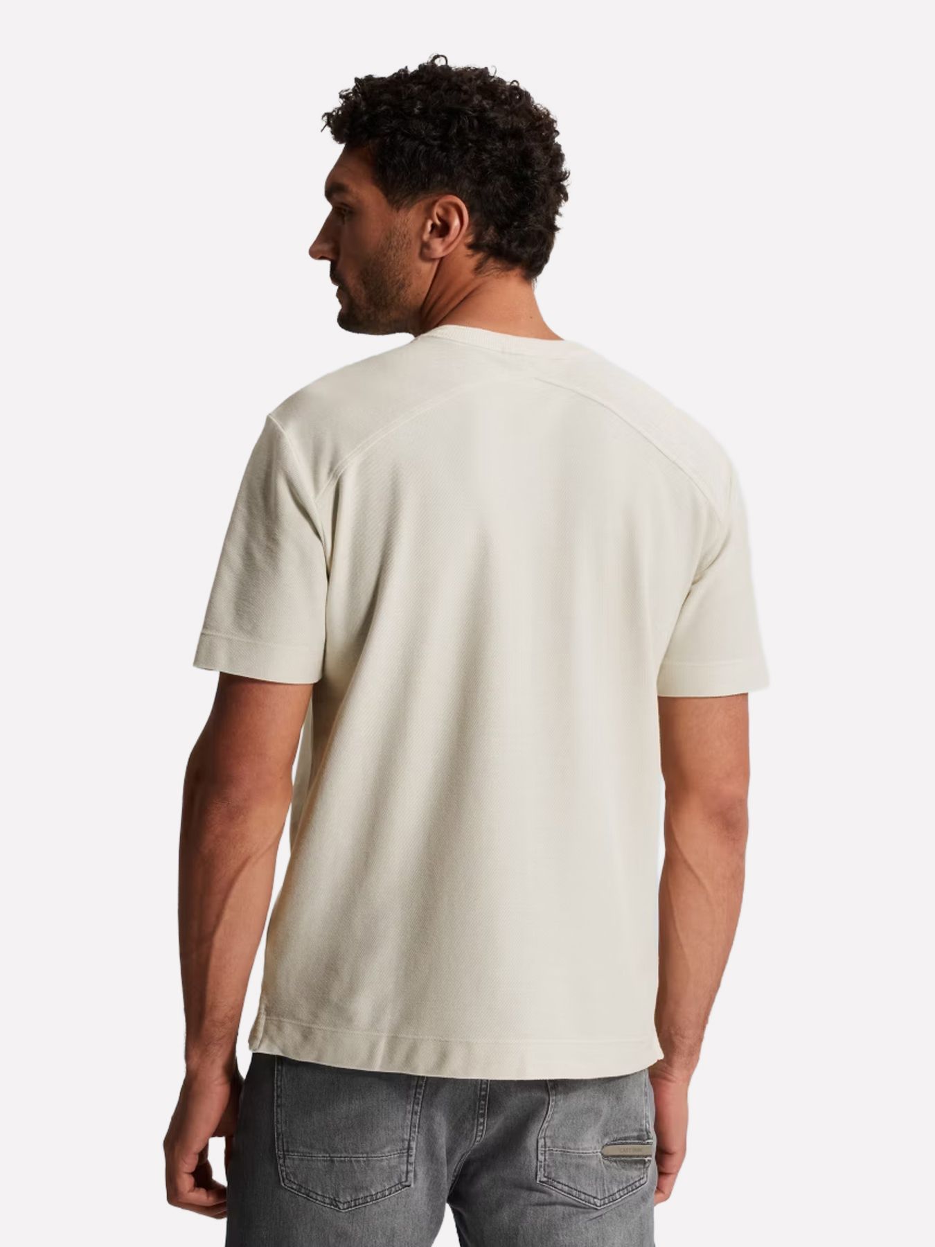 Cast Iron Short sleeve r-neck regular fit tw White Onyx 2900158477045
