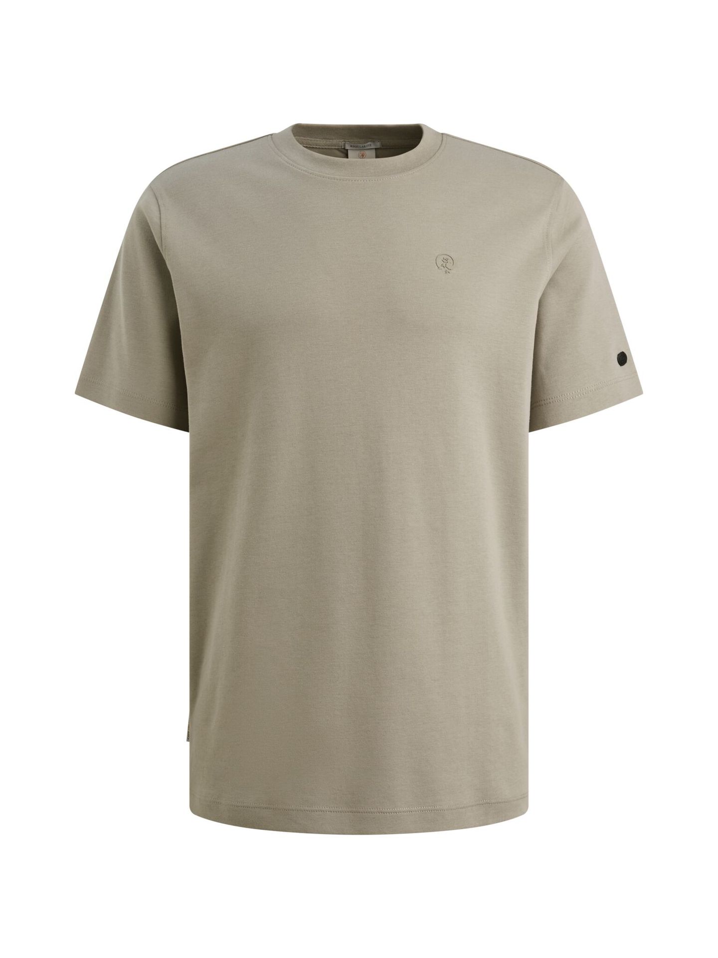 Cast Iron Short sleeve r-neck regular fit in Dried Sage 00114227-6478