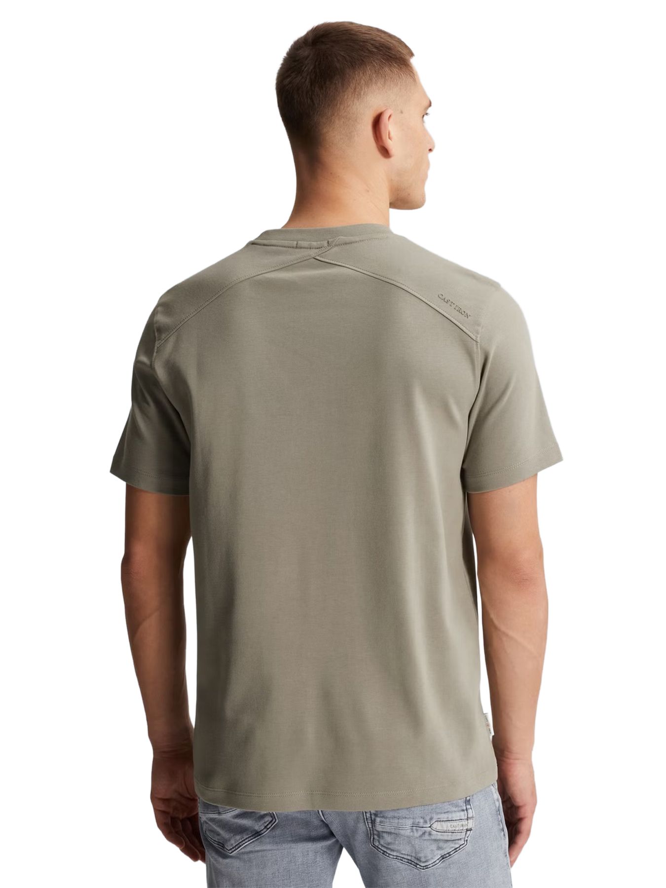 Cast Iron Short sleeve r-neck regular fit in Dried Sage 2900158478011