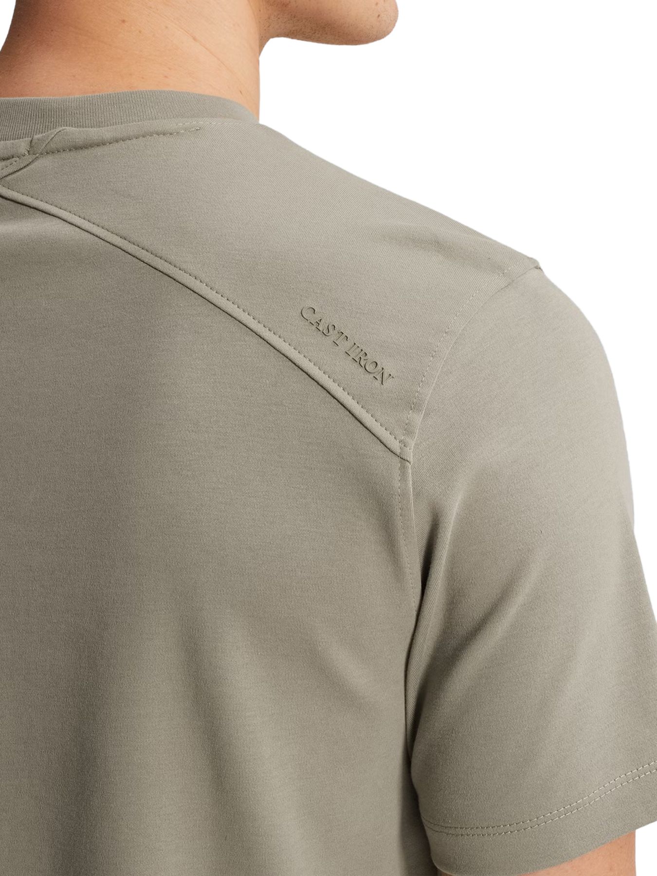 Cast Iron Short sleeve r-neck regular fit in Dried Sage 2900158478011