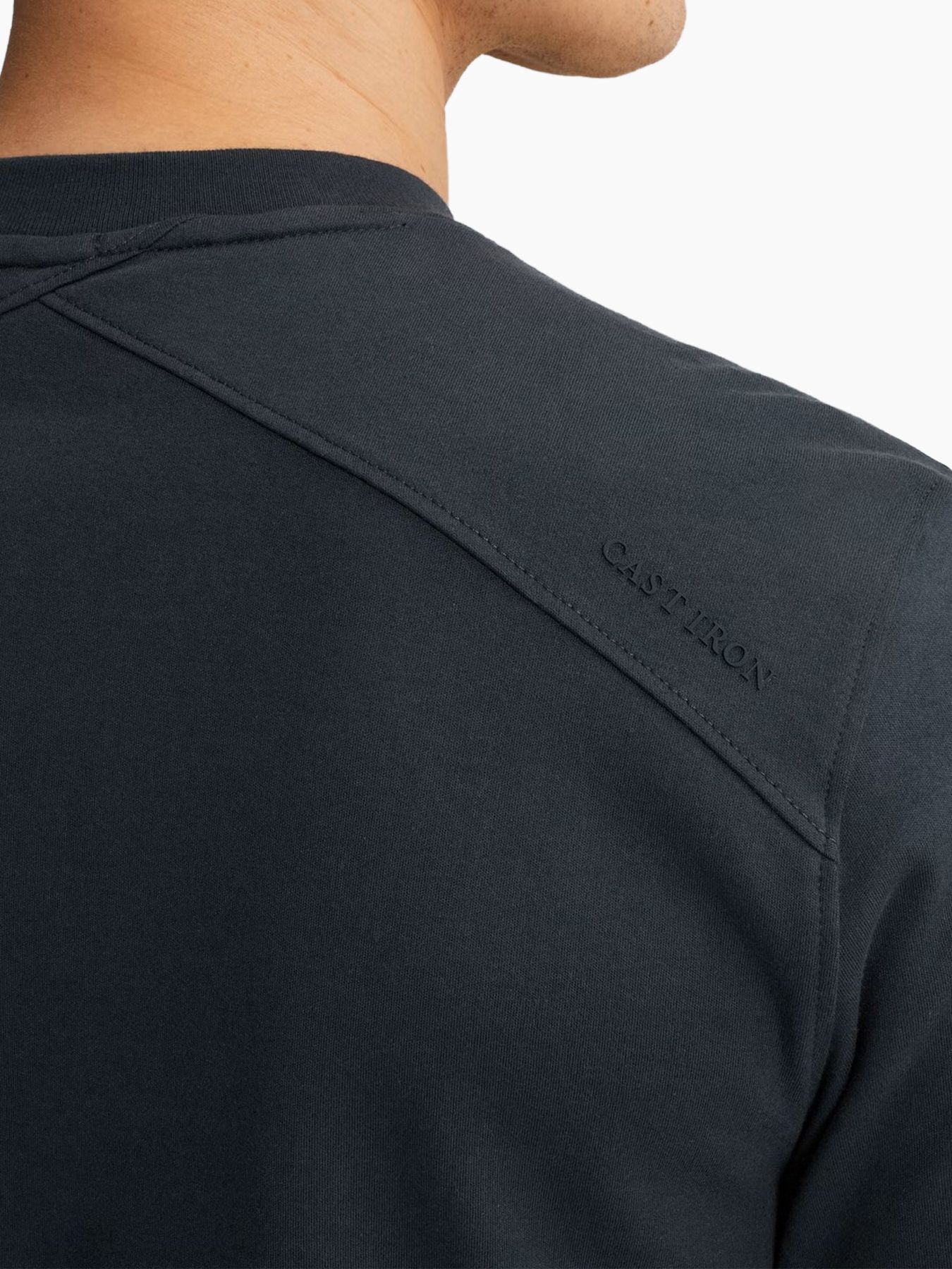 Cast Iron Short sleeve r-neck regular fit in Sea Storm 2900158479049