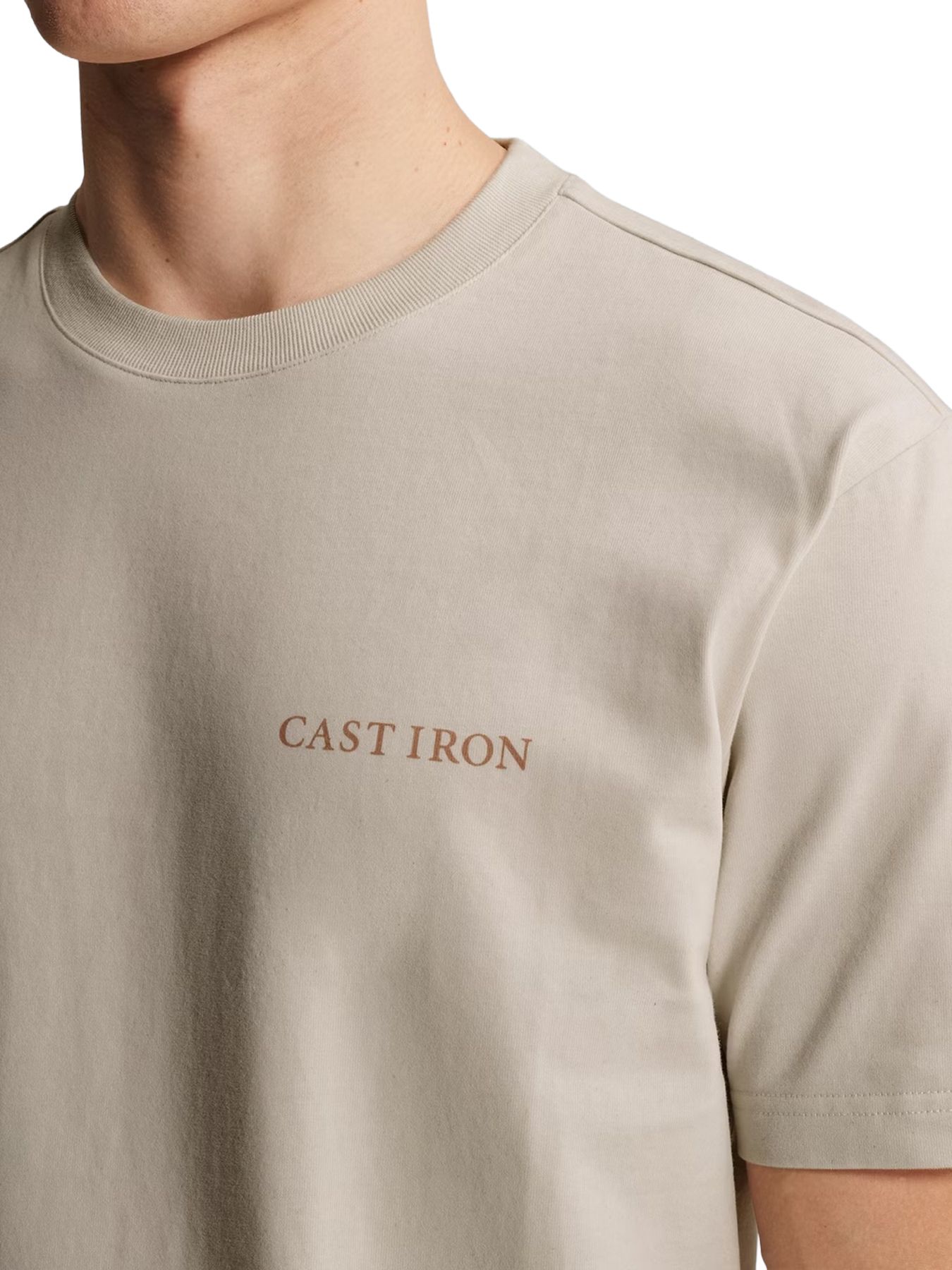 Cast Iron Short sleeve r-neck relaxed fit pe White Onyx 2900158494011
