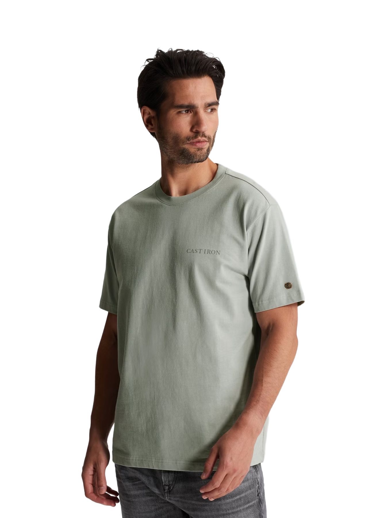 Cast Iron Short sleeve r-neck relaxed fit pe Belgain Block 00114237-9105