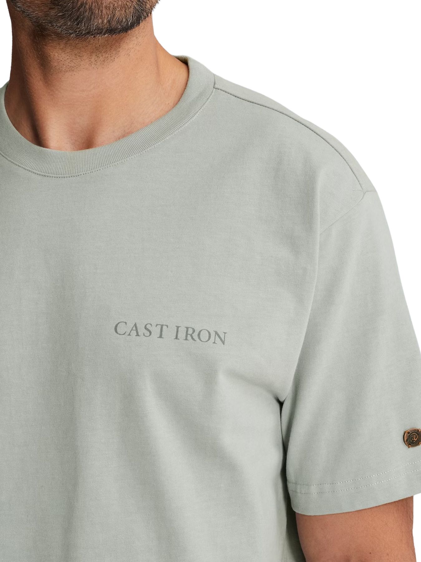 Cast Iron Short sleeve r-neck relaxed fit pe Belgain Block 2900158495018