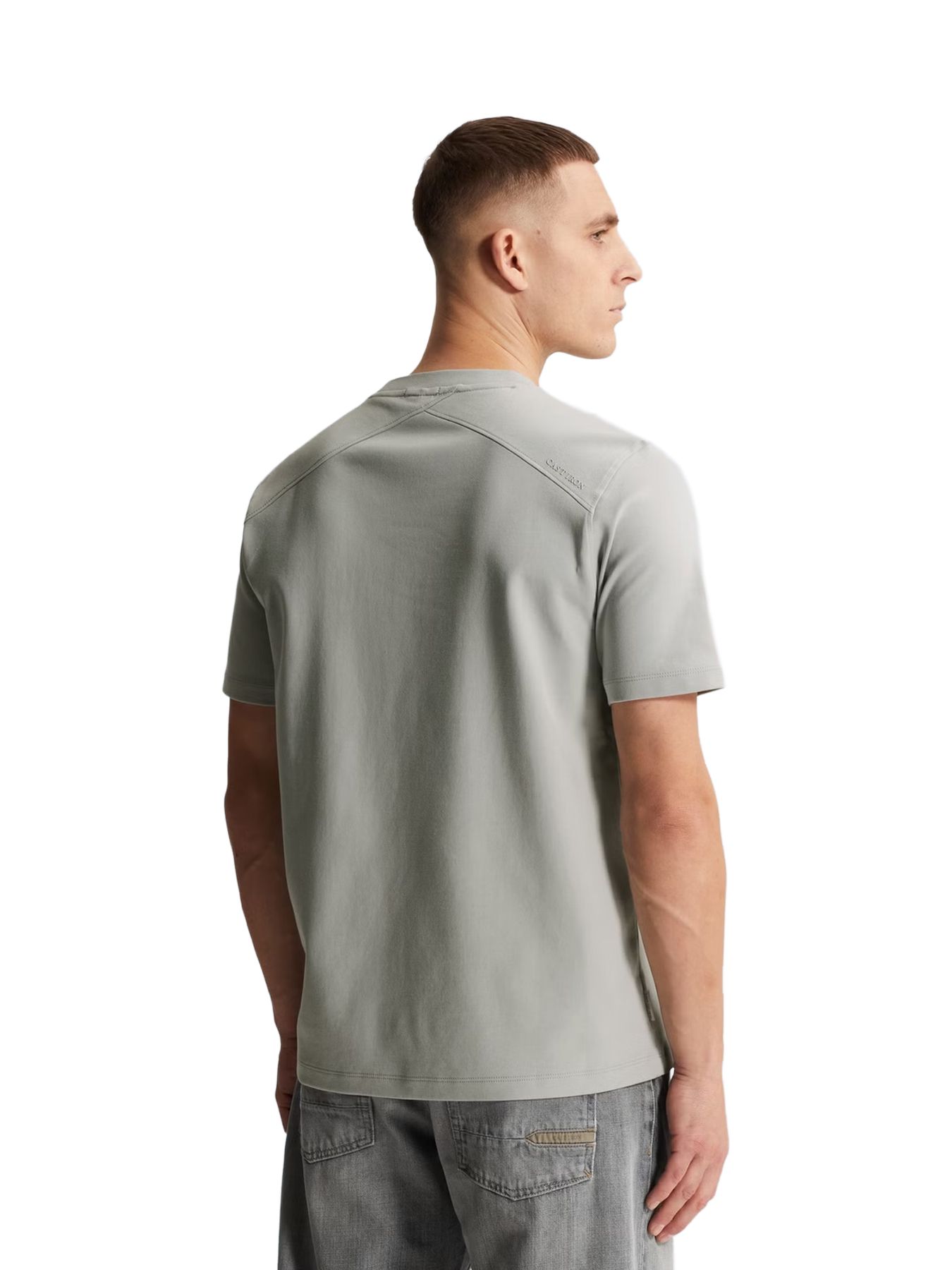 Cast Iron Short sleeve r-neck regular fit in Belgain Block 2900158498033