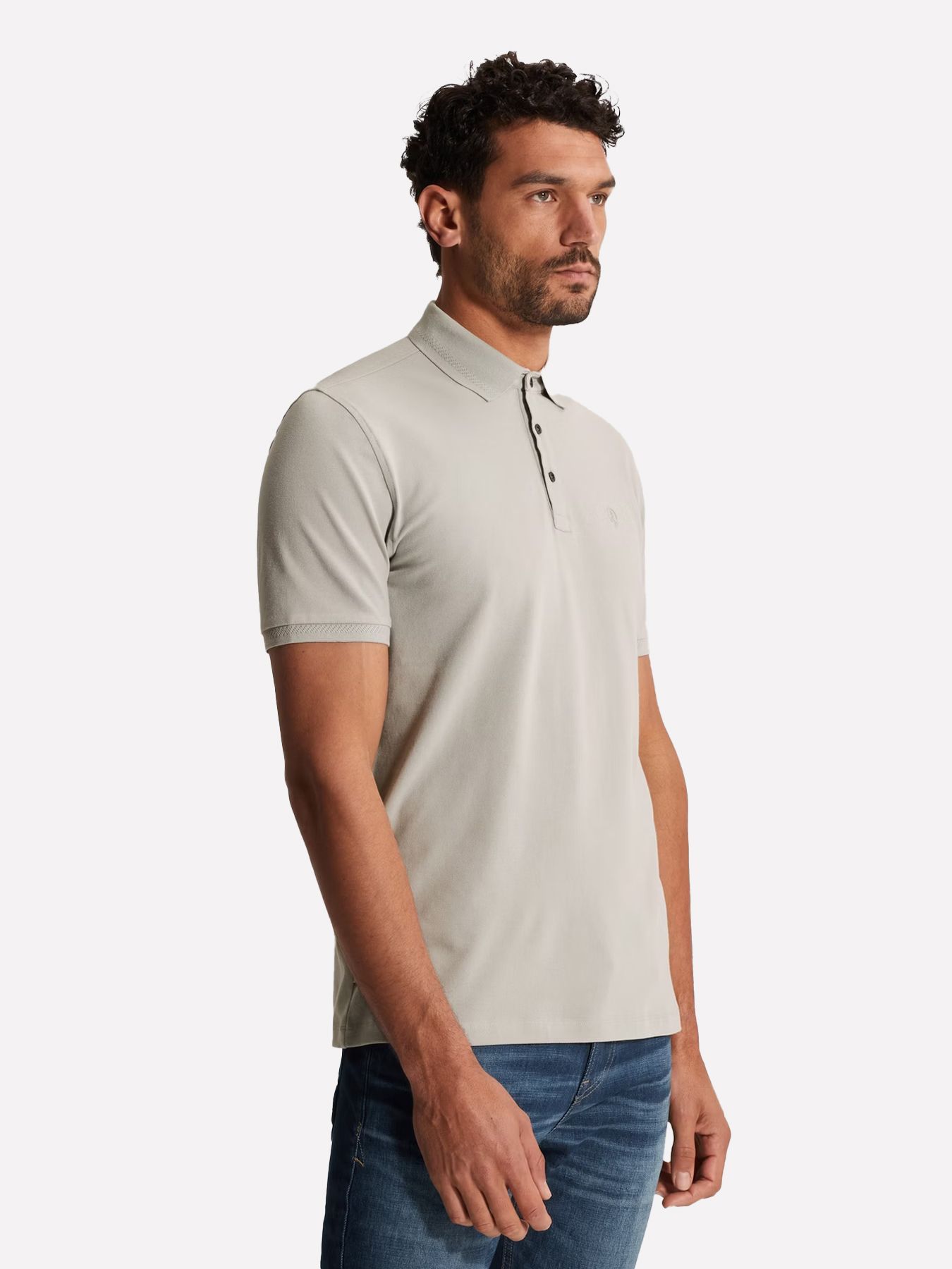 Cast Iron Short sleeve polo slim fit fine pi Belgain Block 2900158500033