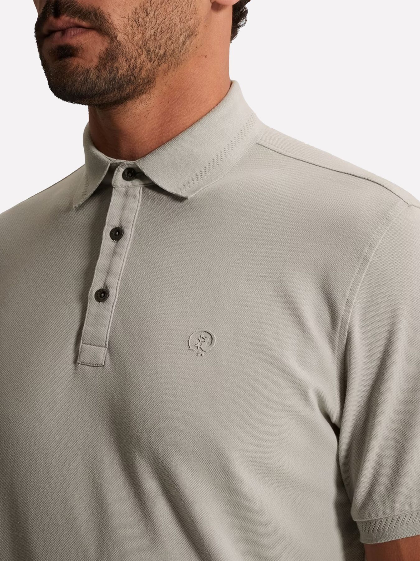 Cast Iron Short sleeve polo slim fit fine pi Belgain Block 2900158500033