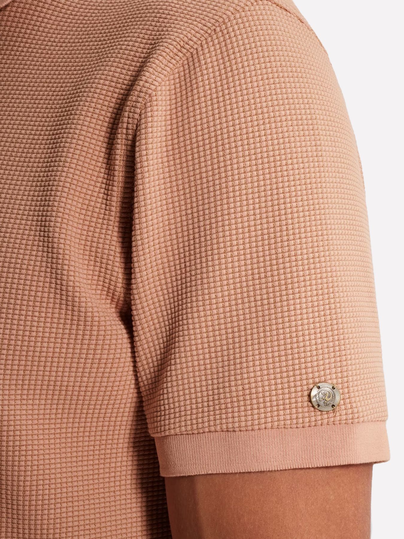 Cast Iron Short sleeve r-neck regular fit tw Cafe Creme 2900158501016