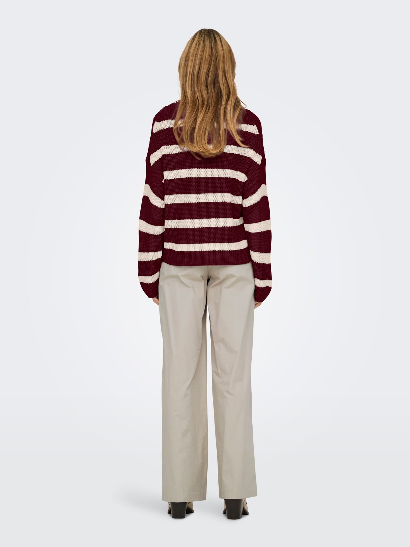 JDY JDYJUSTY L/S STRIPE PULLOVER KNT NO Cabernet/Melange 2900158511053 JDY JDYJUSTY L/S STRIPE PULLOVER KNT NO Cabernet/Melange 2900158511053