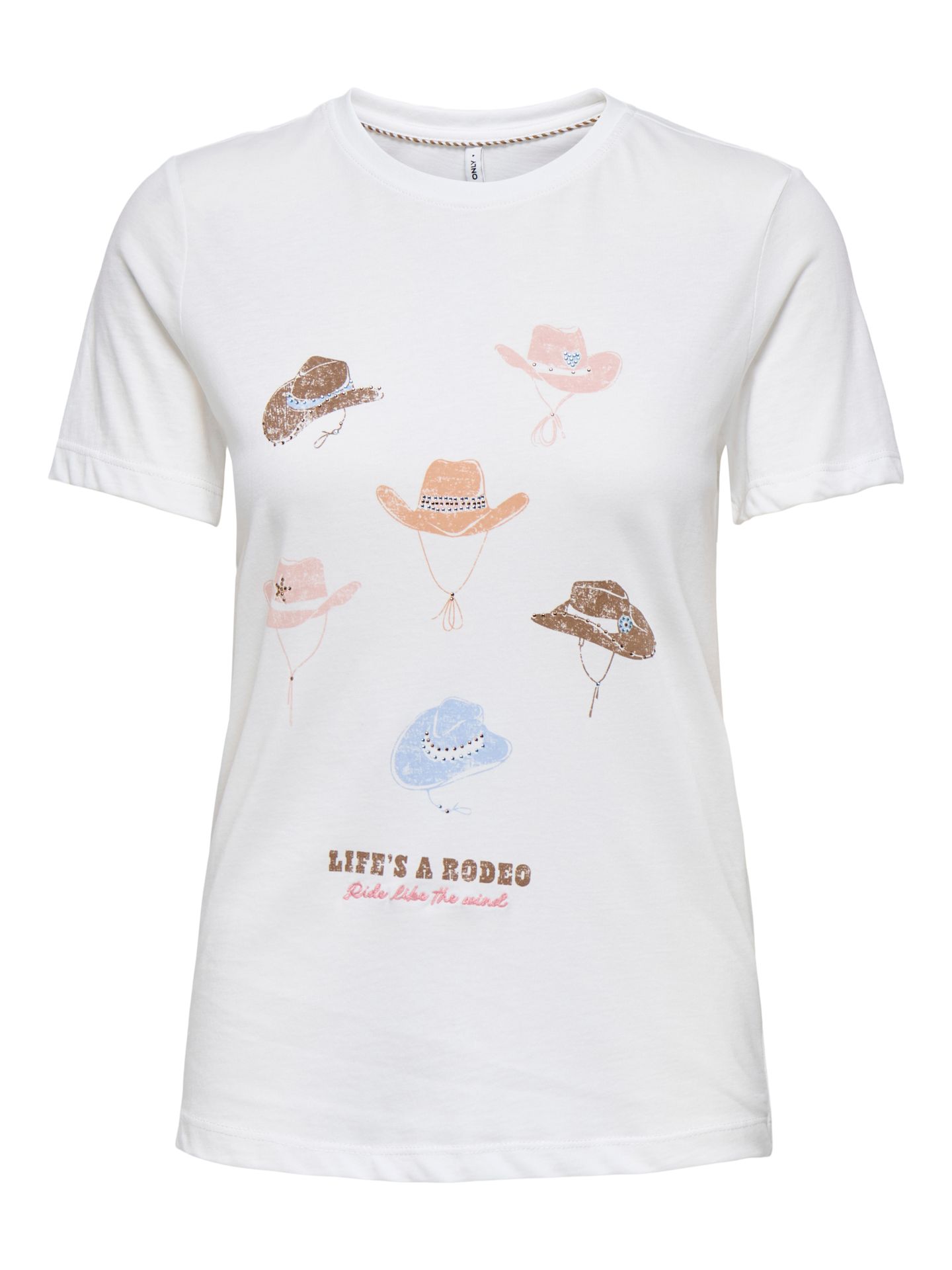 Only ONLKITA LIFE REG S/S TEXANA TOP CS Cloud Dancer/Ponderose 2900158514030