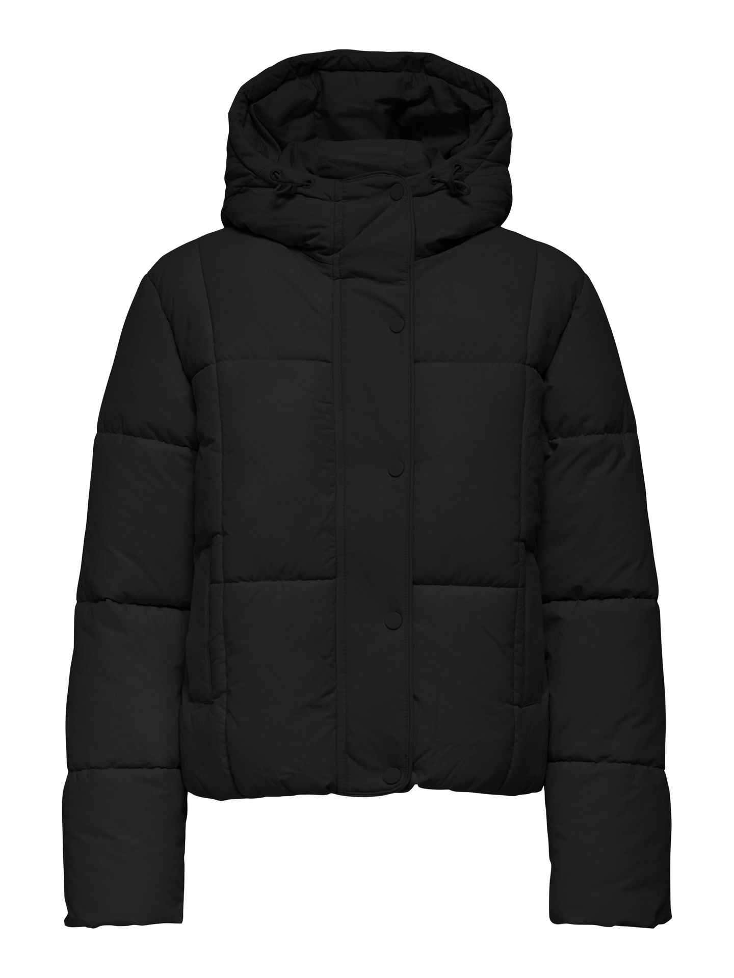 JDY JDYWONDER SHORT HOOD PUFFER OTW SIJ Black 2900160761026