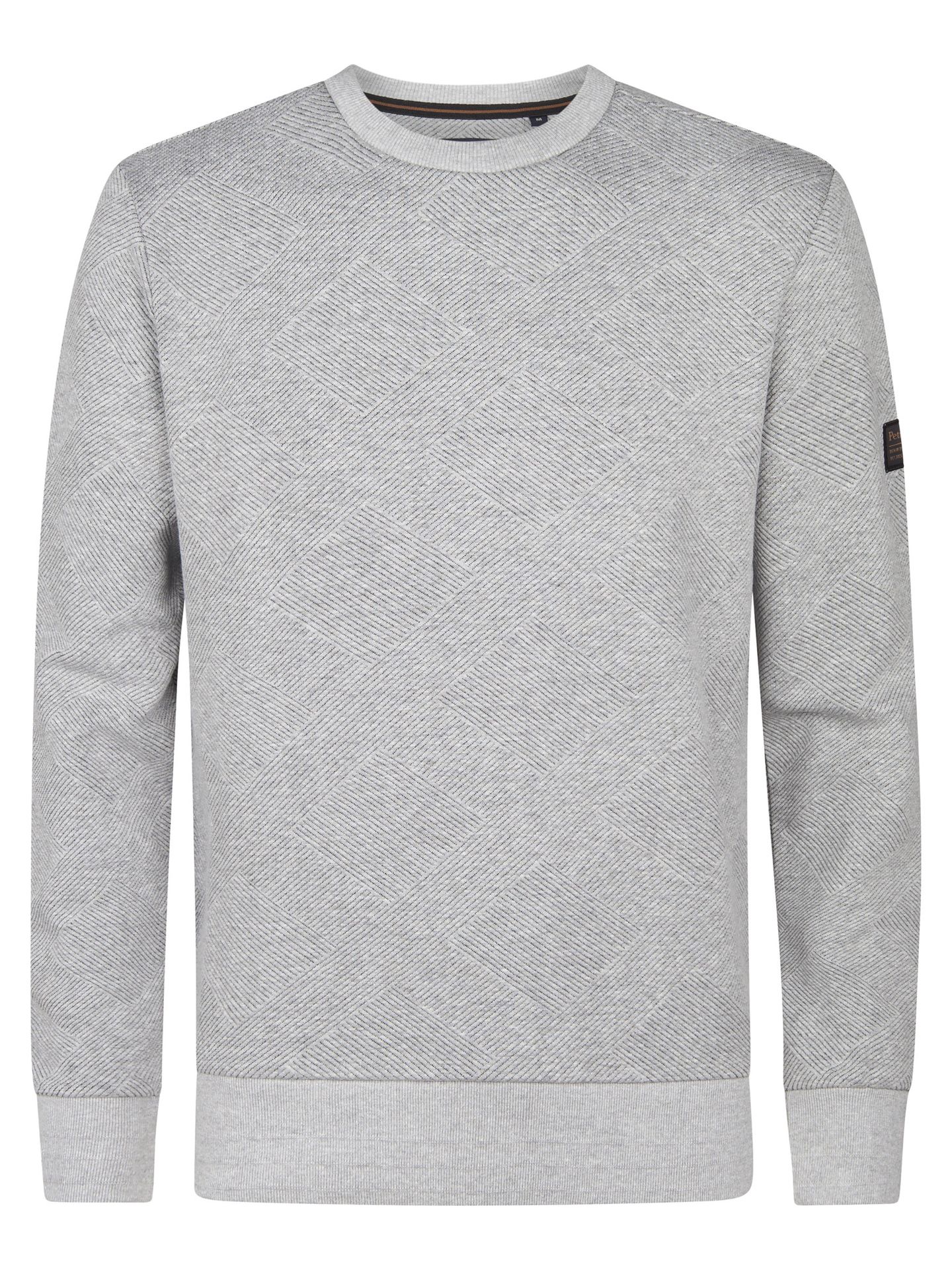 Petrol Industries Men Sweater Round Neck 9038 light grey melee 2900158519080