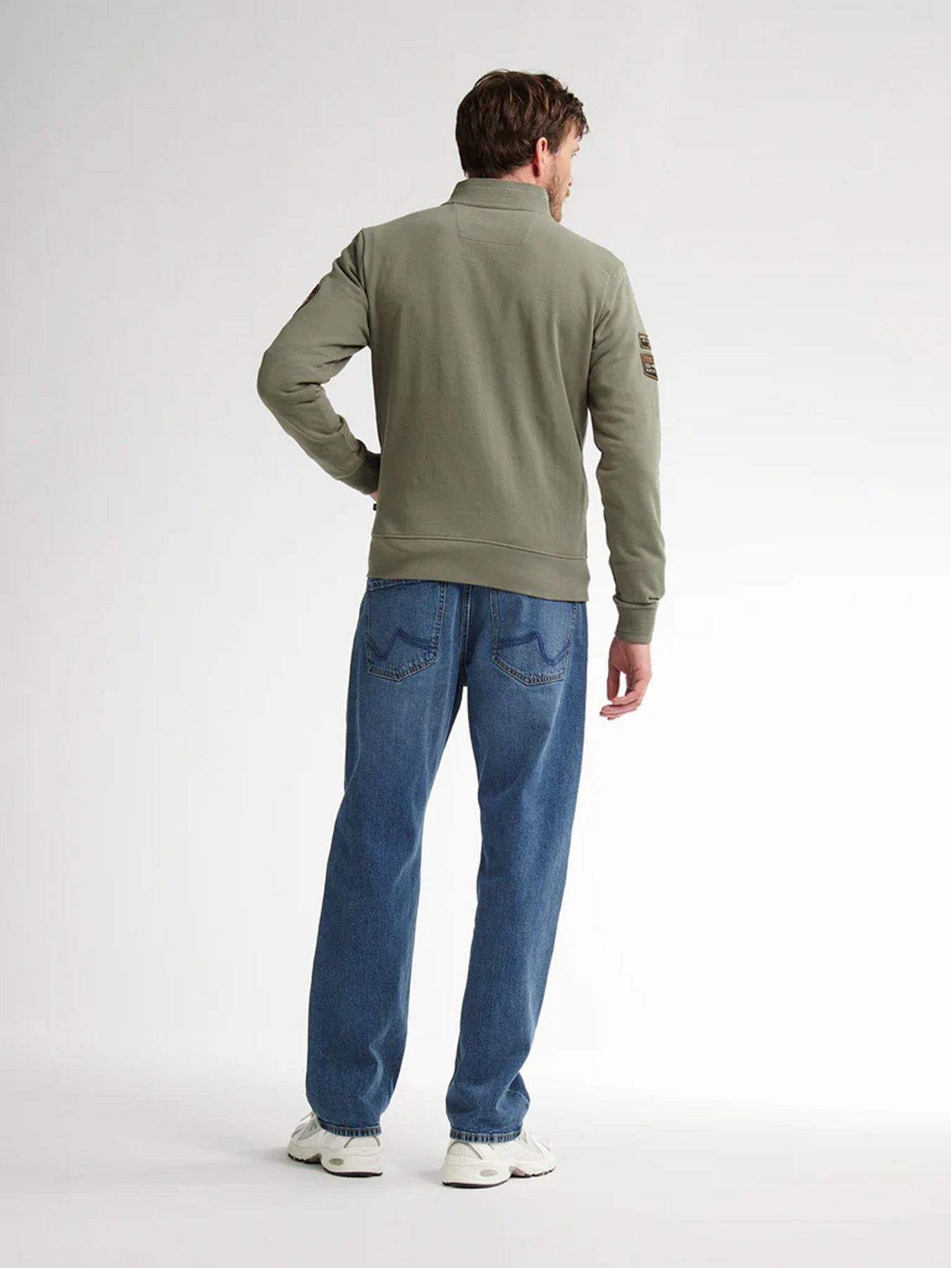 Petrol Industries Men Sweater Collar Zip 6174 mossy stone 2900158520079