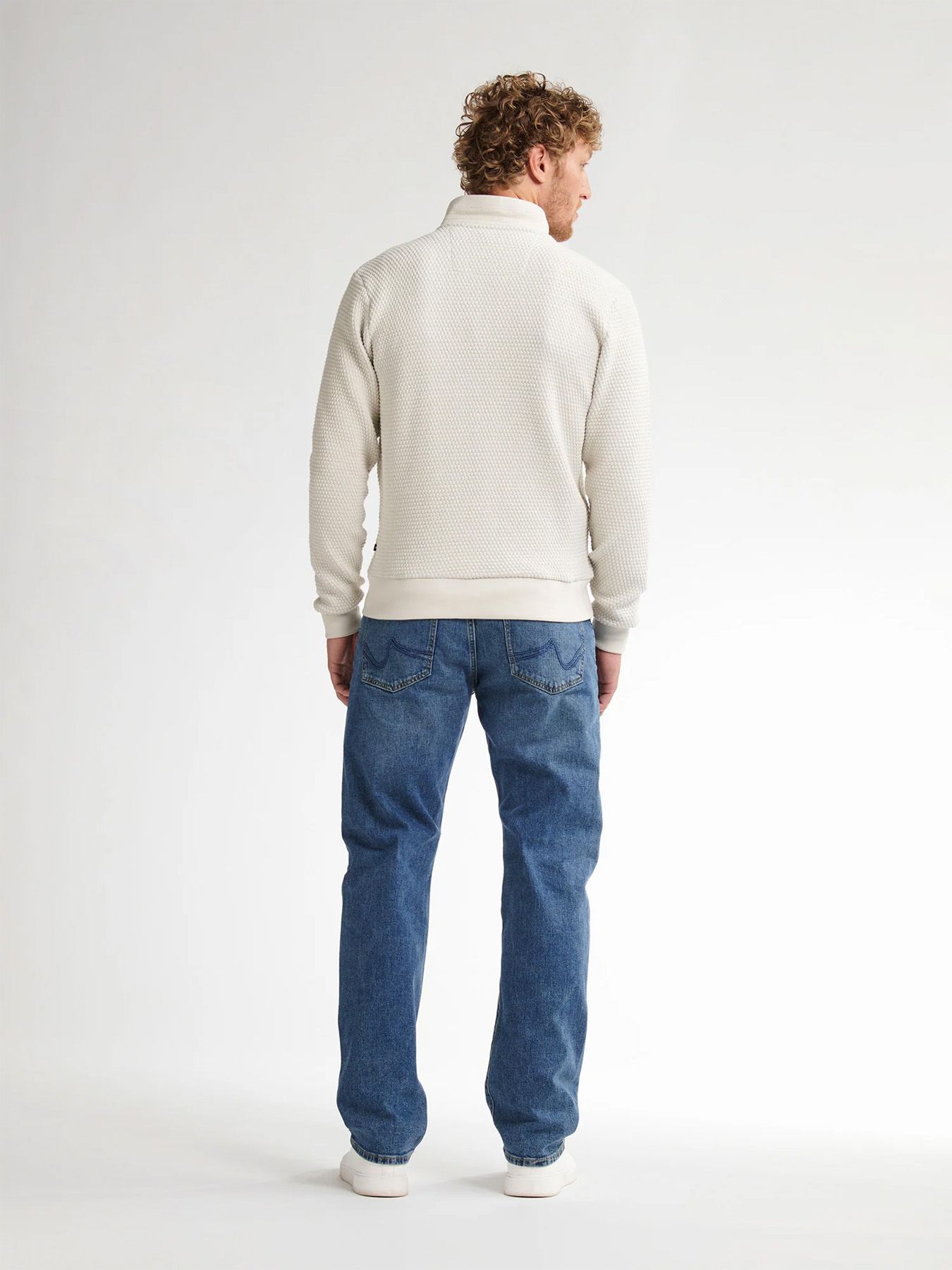 Petrol Industries Men Sweater Collar Zip 0009 antique white melee 2900158521076 Petrol Industries Men Sweater Collar Zip 0009 antique white melee 2900158521076