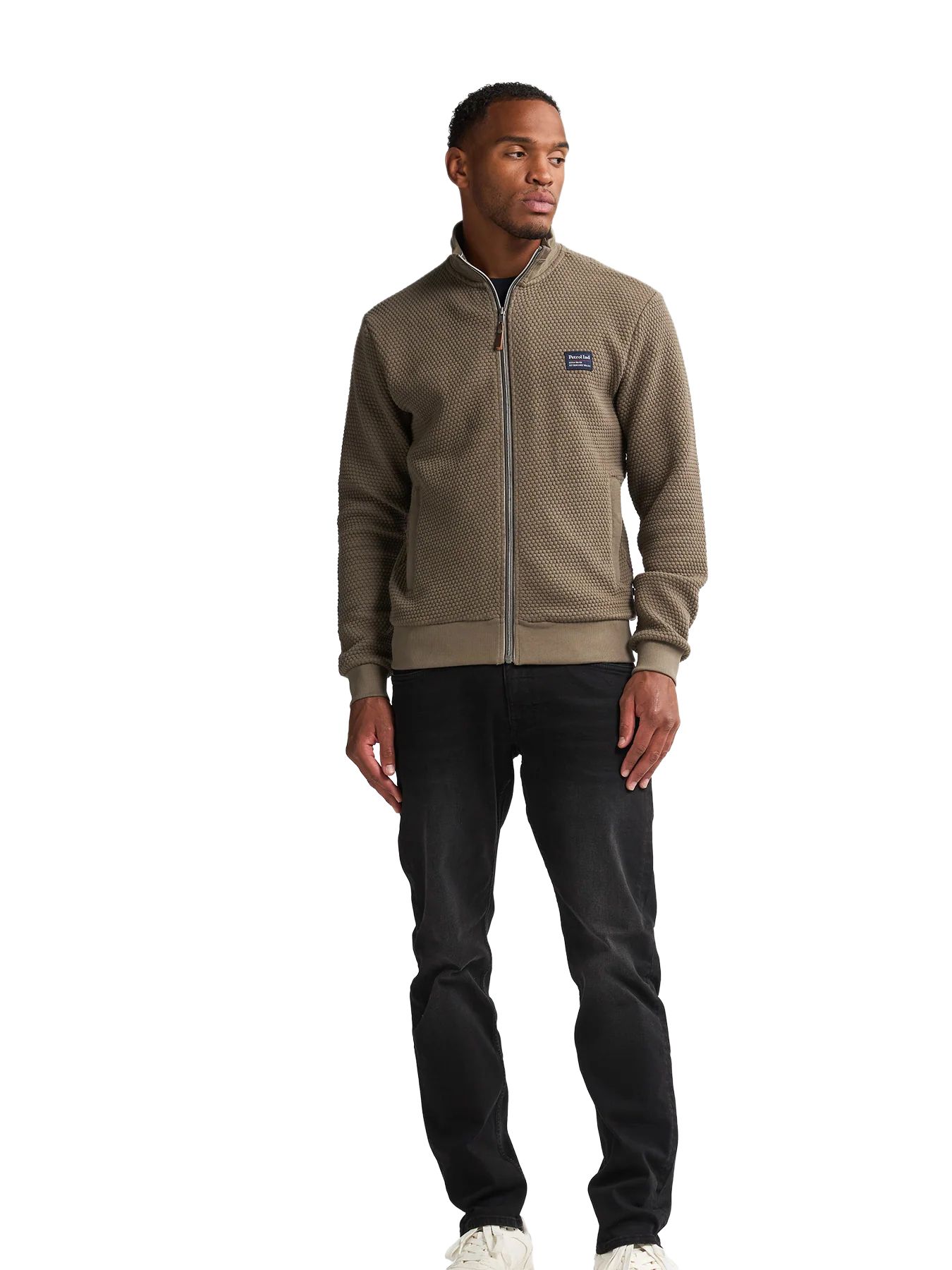 Petrol Industries Men Sweater Collar Zip 6174 mossy stone 2900158523070