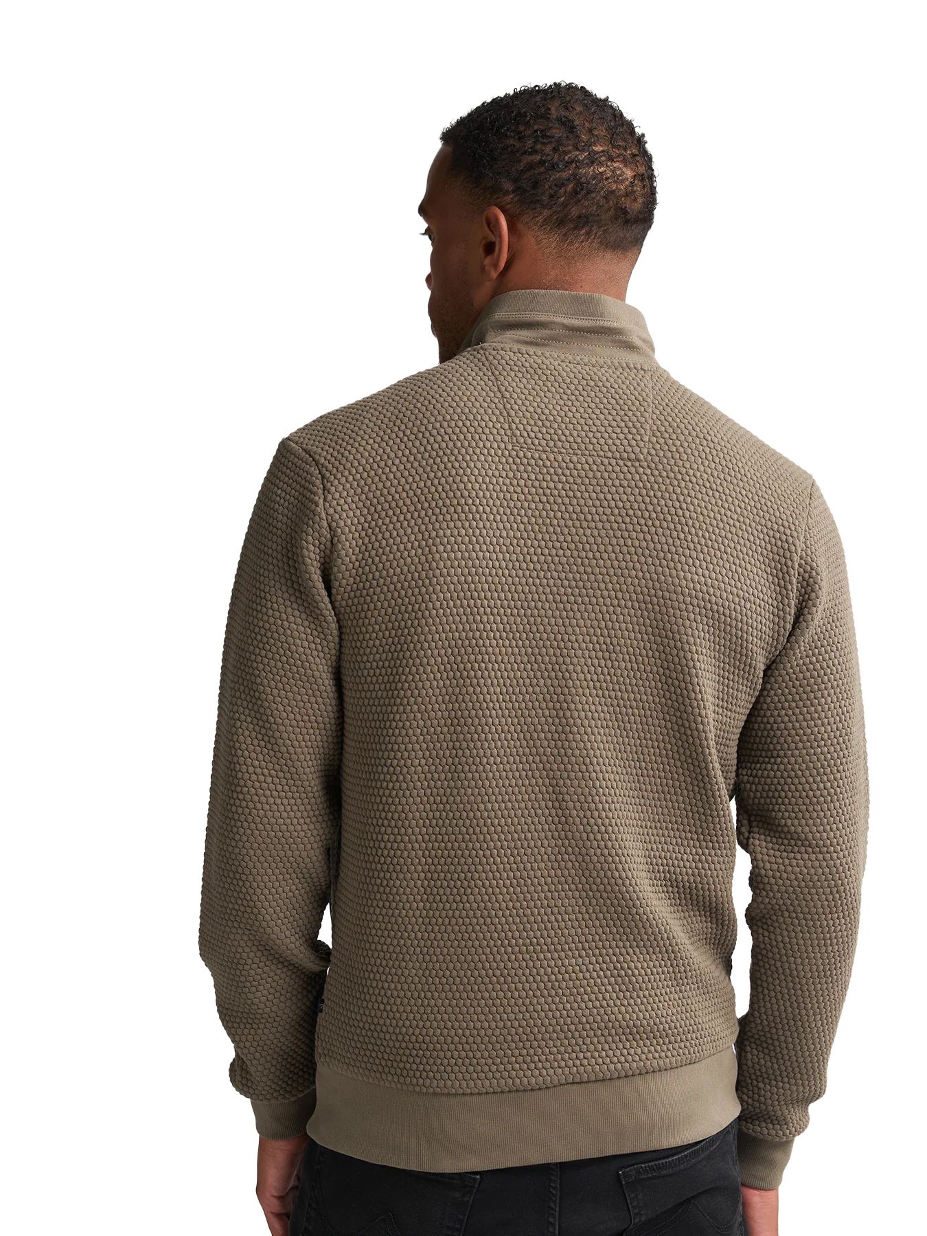 Petrol Industries Men Sweater Collar Zip 6174 mossy stone 2900158523070