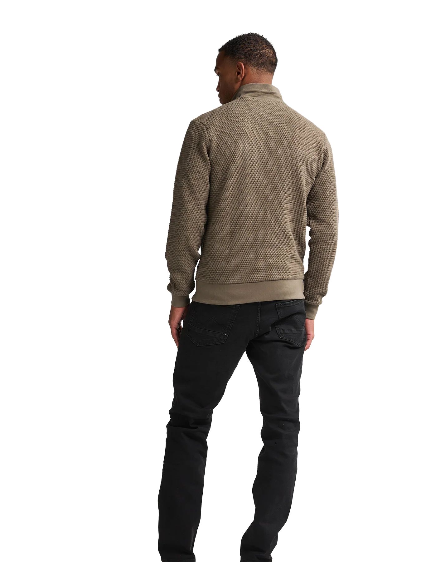 Petrol Industries Men Sweater Collar Zip 6174 mossy stone 2900158523070