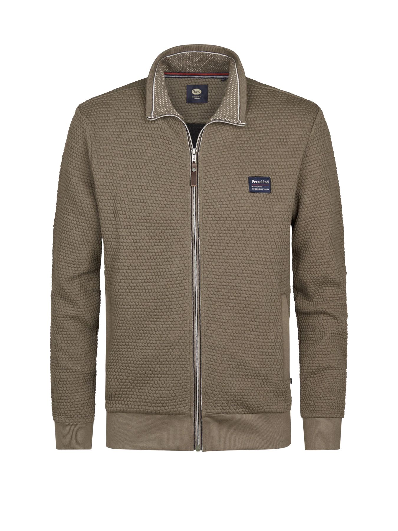 Petrol Industries Men Sweater Collar Zip 6174 mossy stone 2900158523070