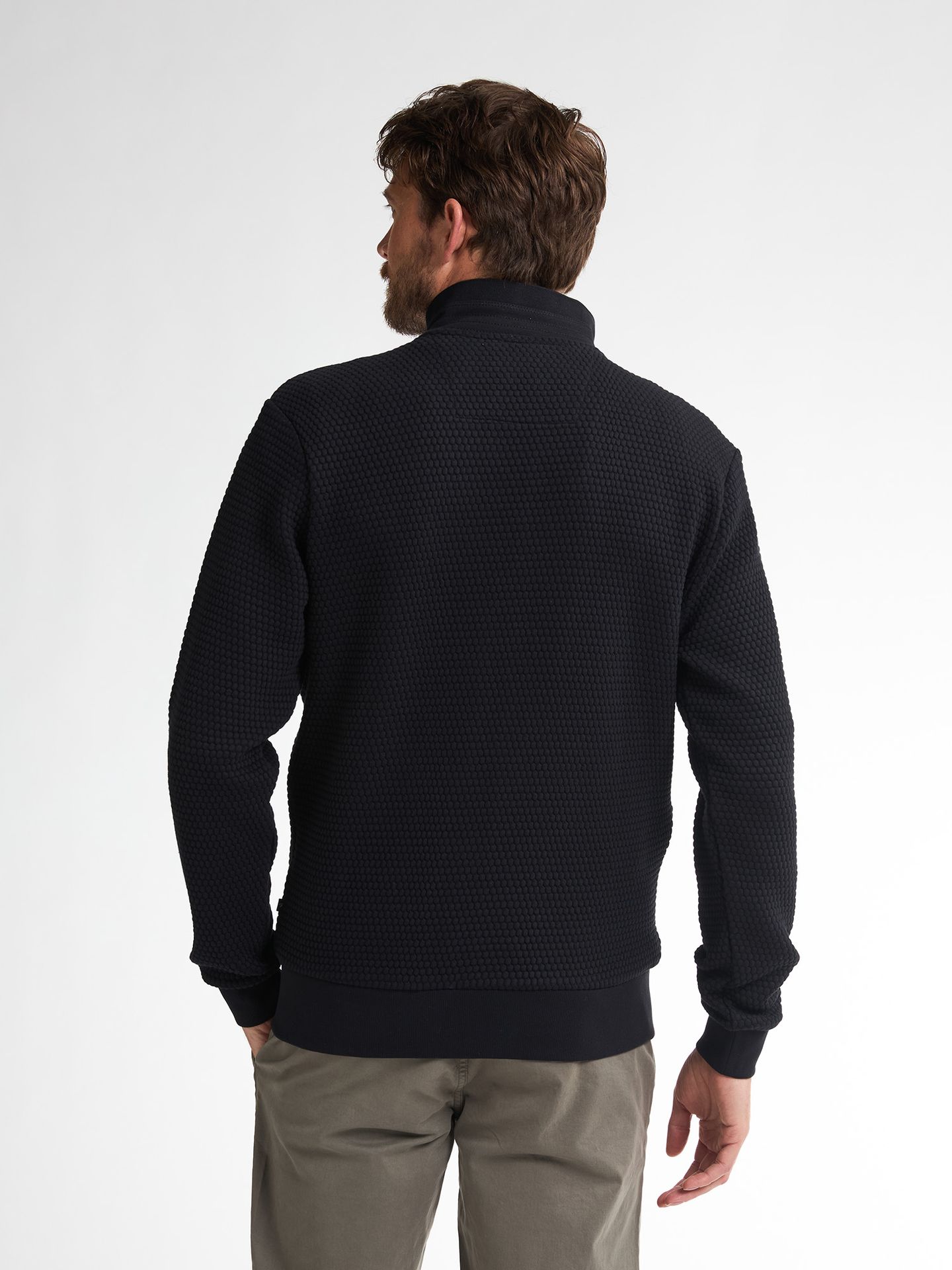 Petrol Industries Men Sweater Collar Zip 9111 deep black 2900158524091