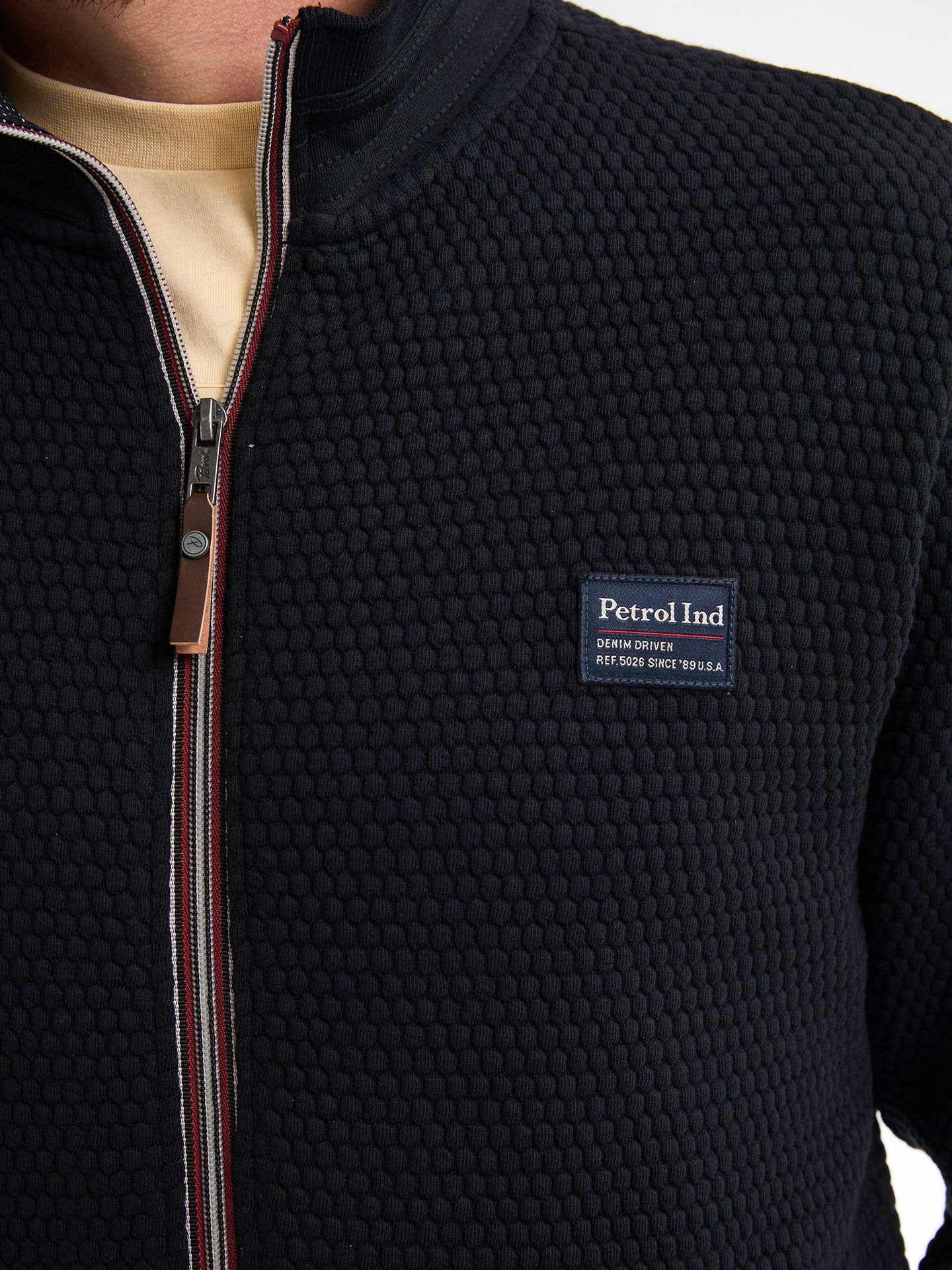 Petrol Industries Men Sweater Collar Zip 9111 deep black 2900158524091