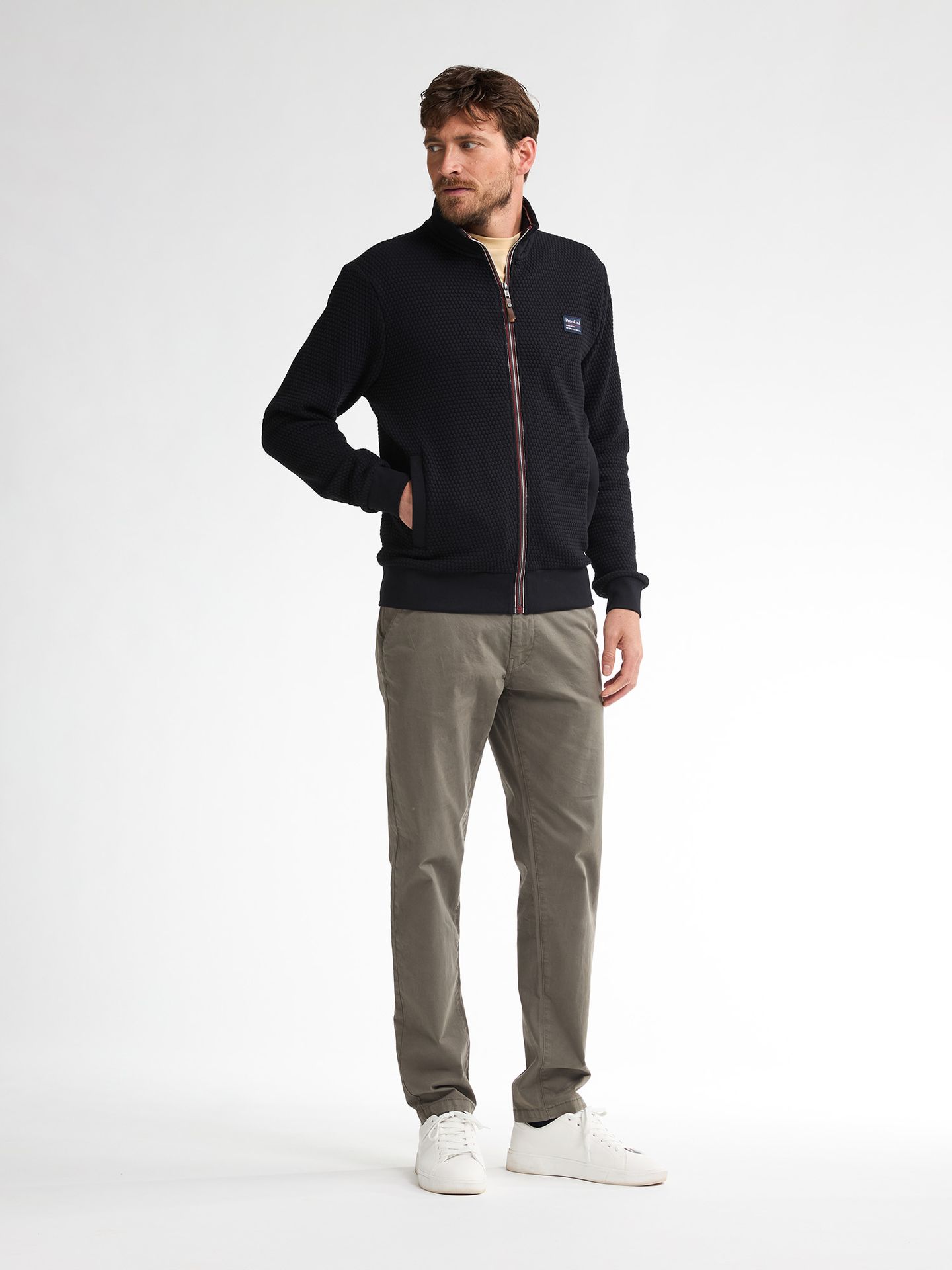 Petrol Industries Men Sweater Collar Zip 9111 deep black 2900158524091