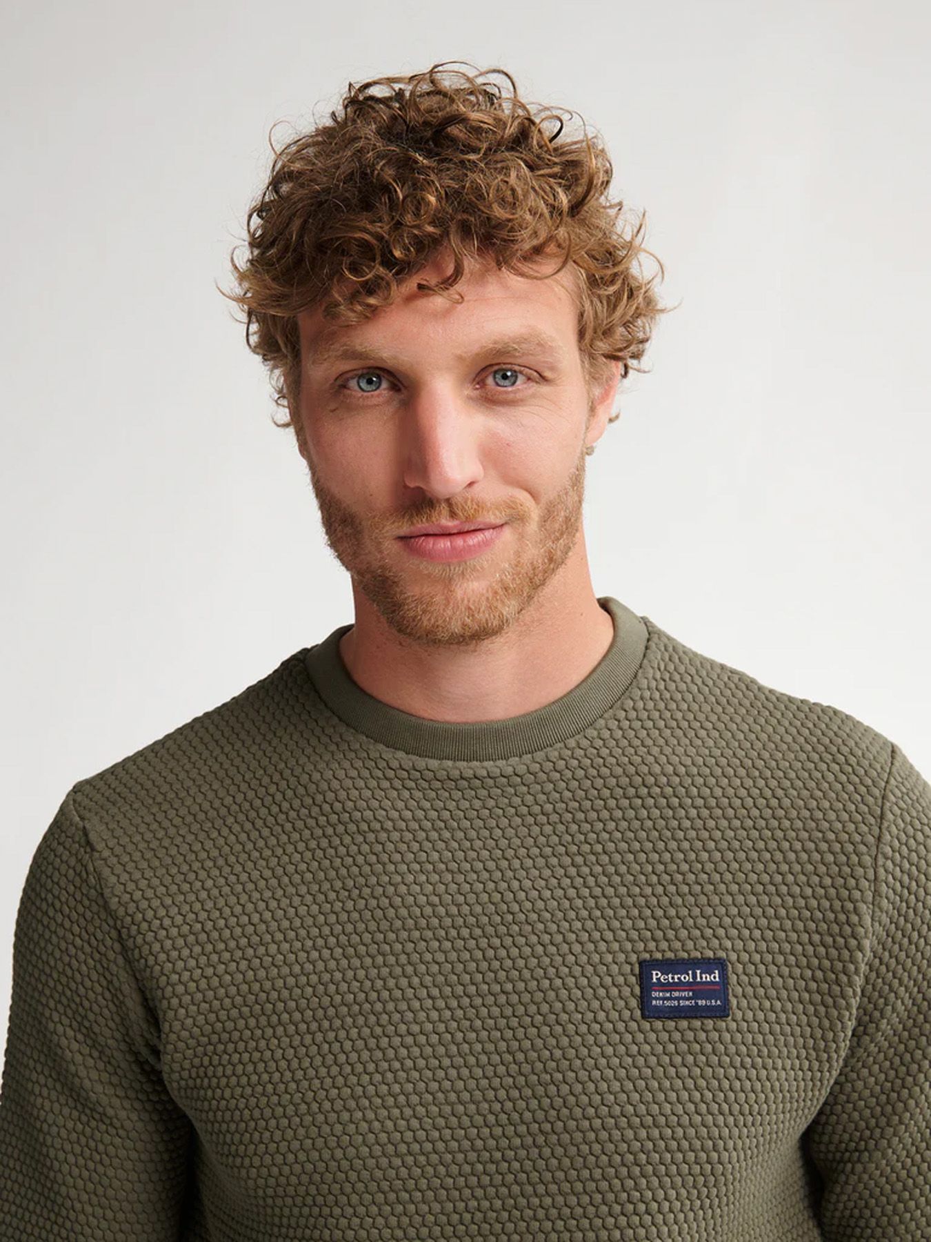 Petrol Industries Men Sweater Round Neck 6174 mossy stone 2900158526088 Petrol Industries Men Sweater Round Neck 6174 mossy stone 2900158526088