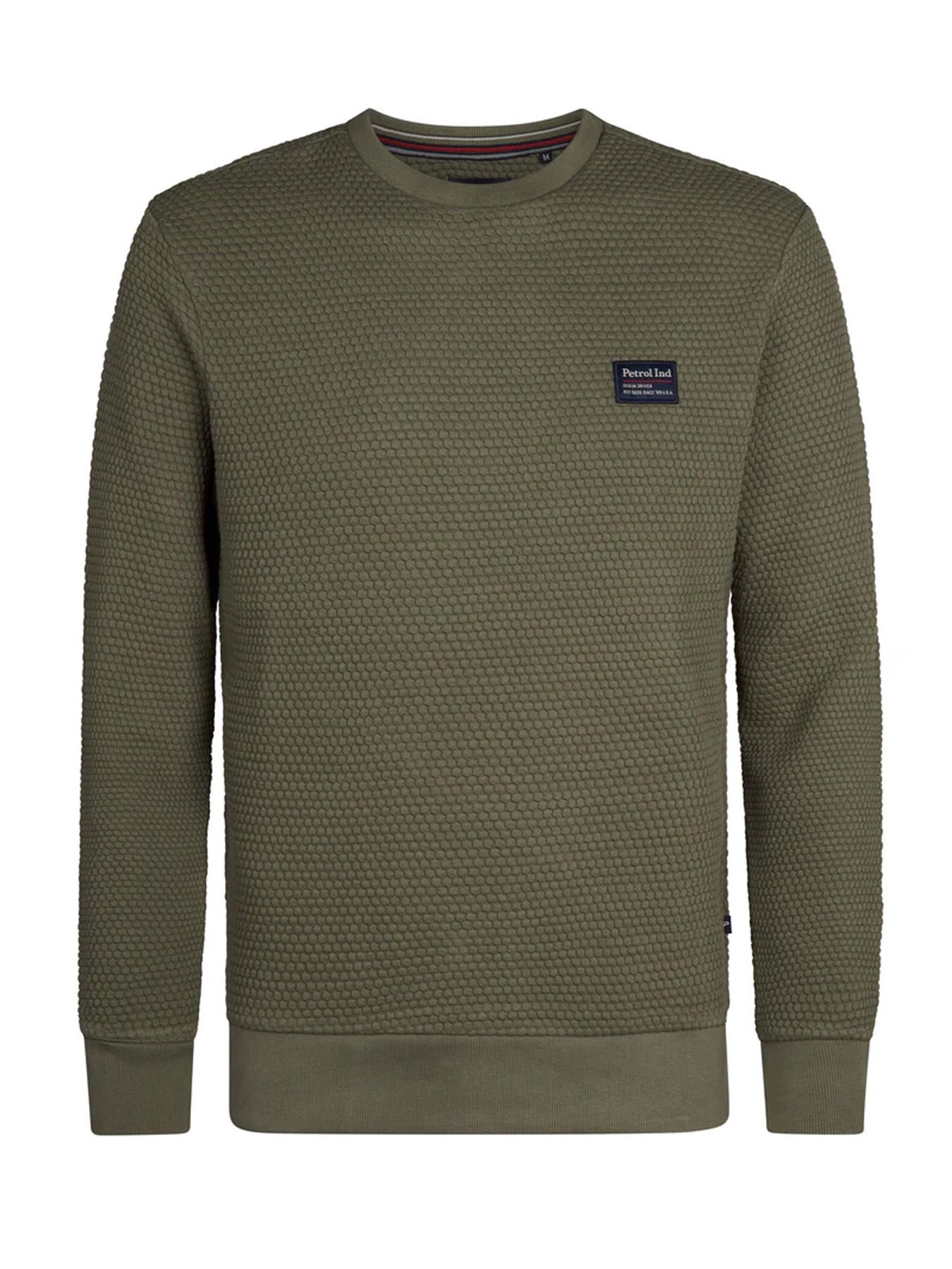 Petrol Industries Men Sweater Round Neck 6174 mossy stone 2900158526088 Petrol Industries Men Sweater Round Neck 6174 mossy stone 2900158526088